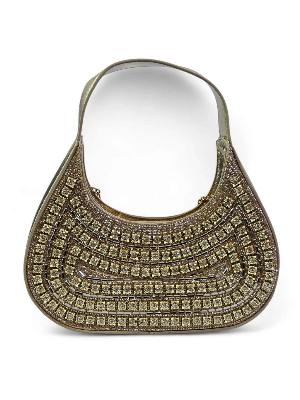 Bolsa Cristal Dourada 002