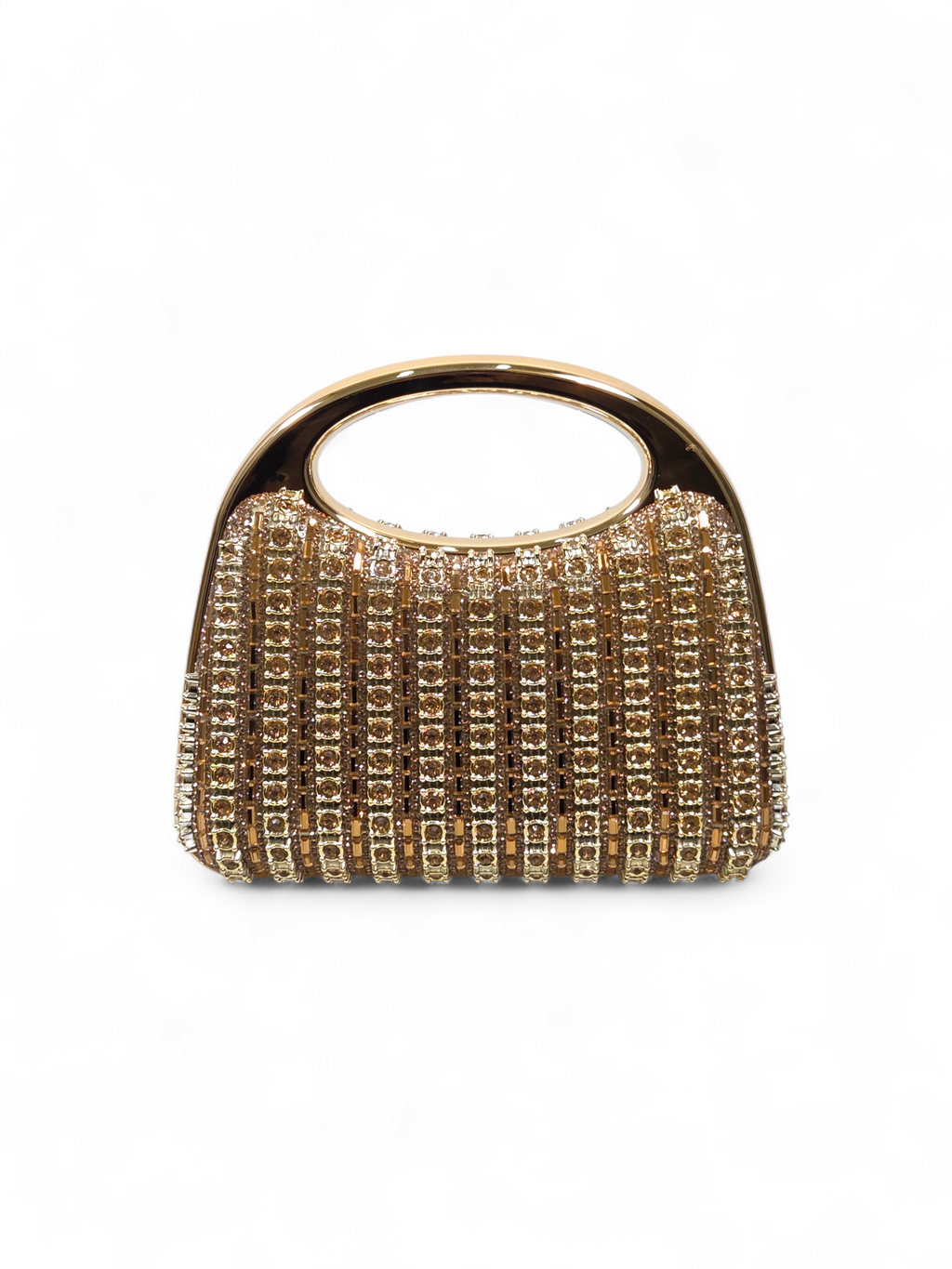 Bolsa Clutch Cristal Dourado 1068