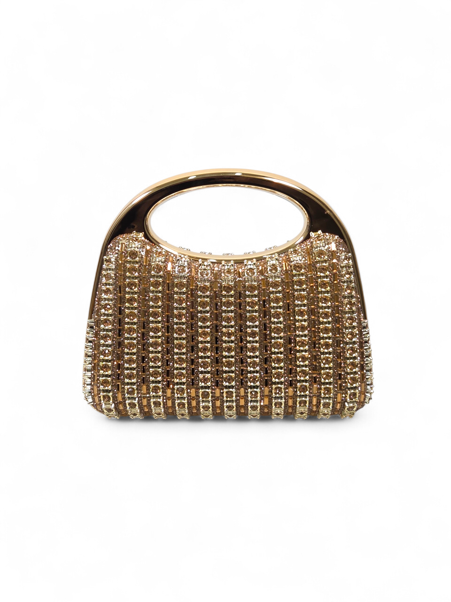 Bolsa Clutch Cristal Dourado 1068