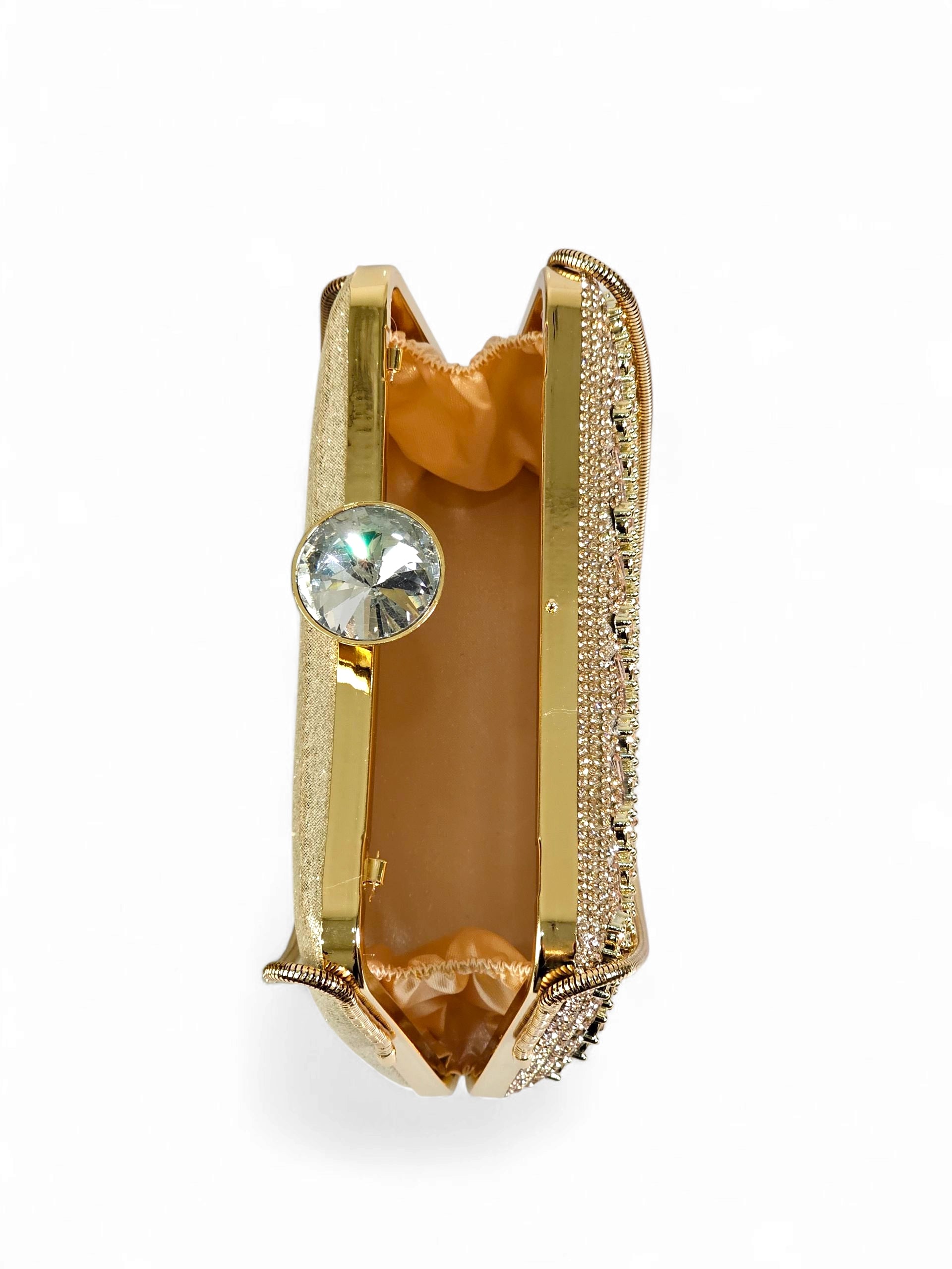 Bolsa Clutch Cristal Champagne 1013