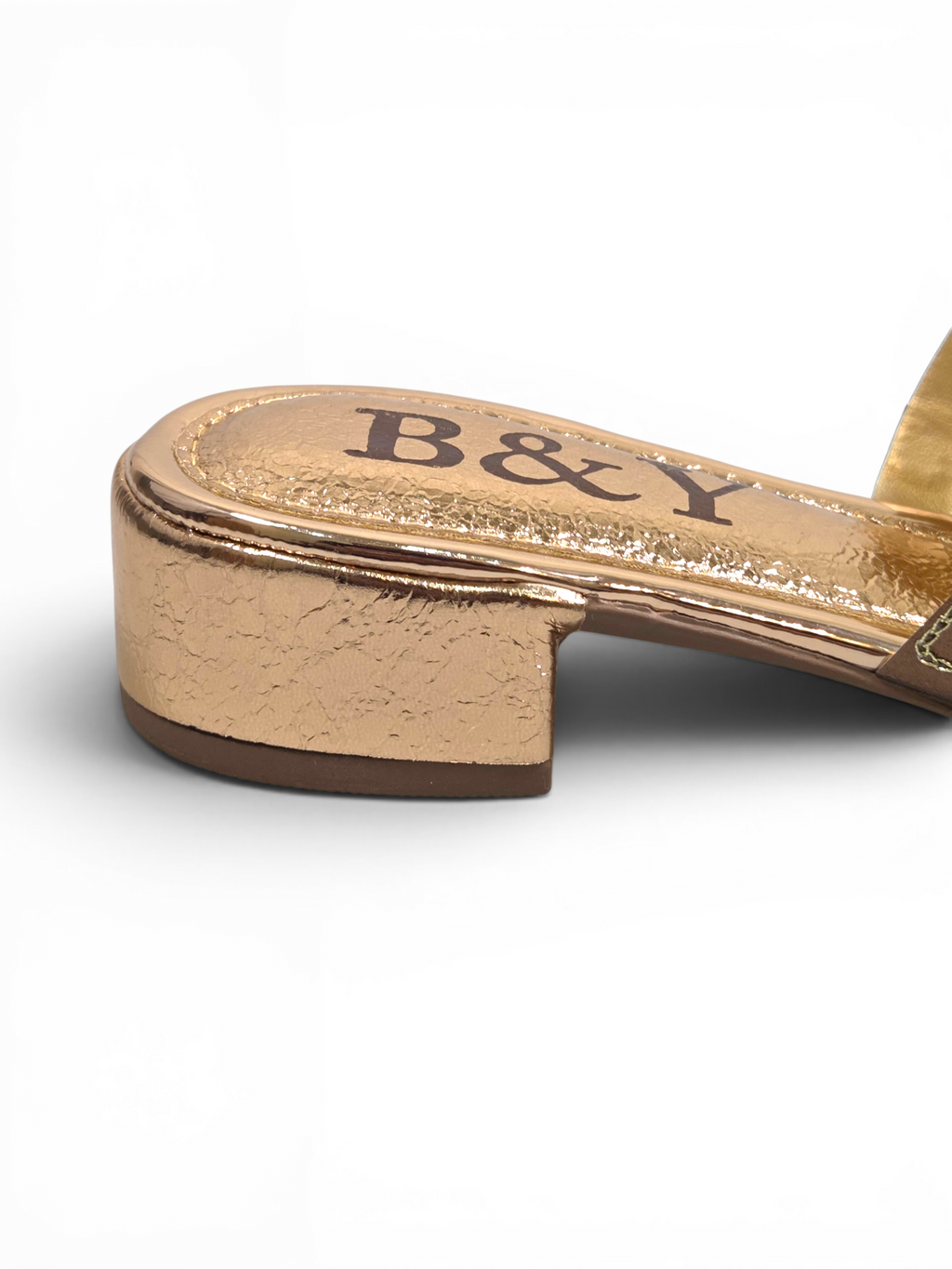 Chinelo 9296 Bronze Salto Bloco 3 cm