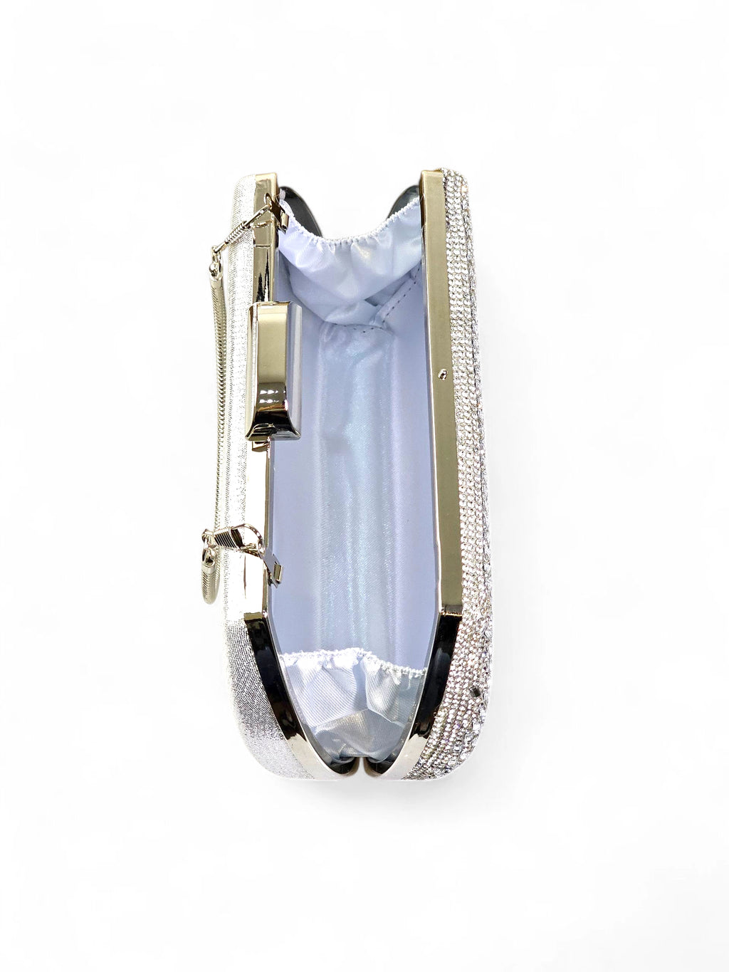 Bolsa Clutch Cristal Prata 1024