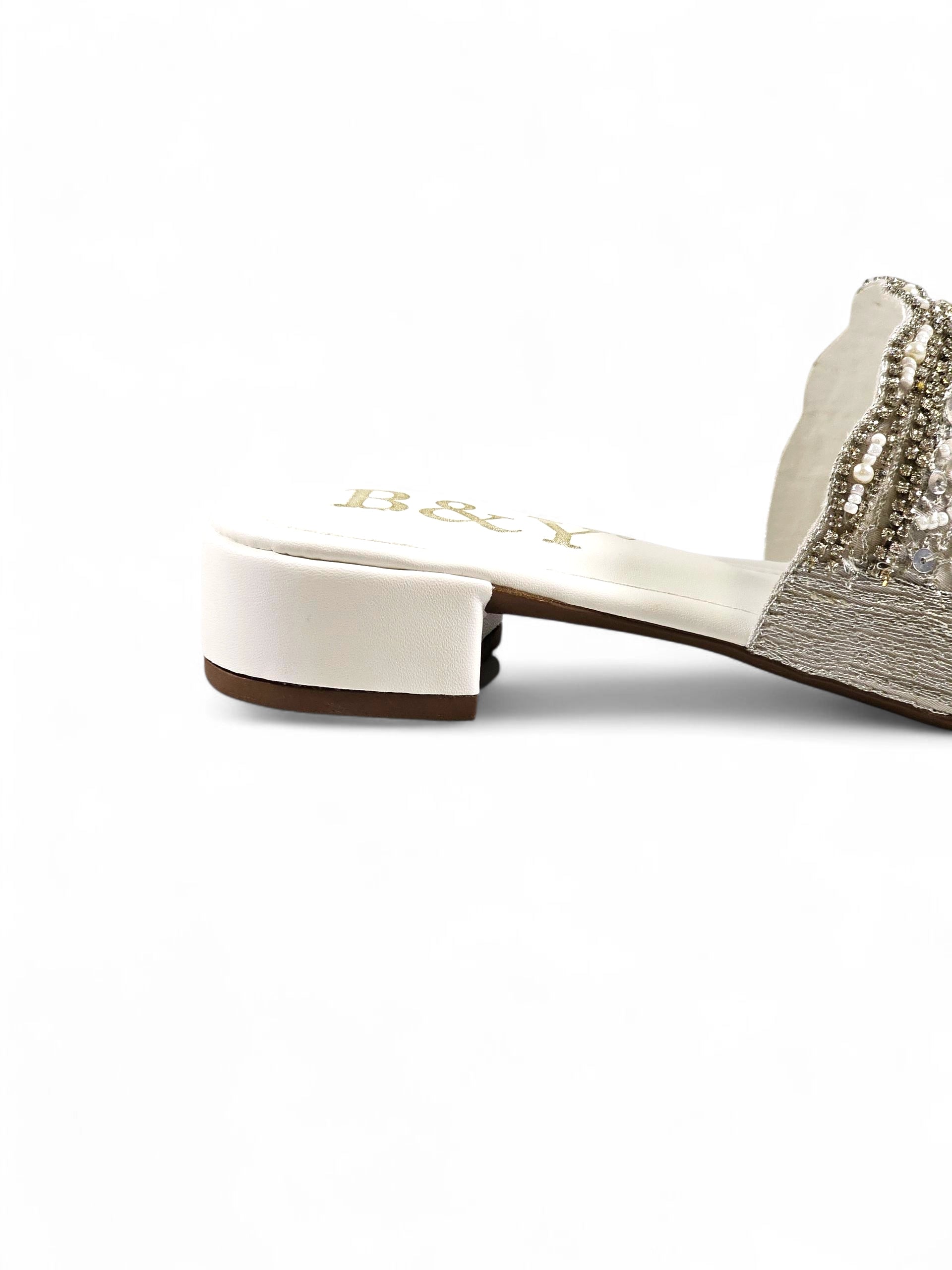 Tamanco 9431 Branco Salto Bloco