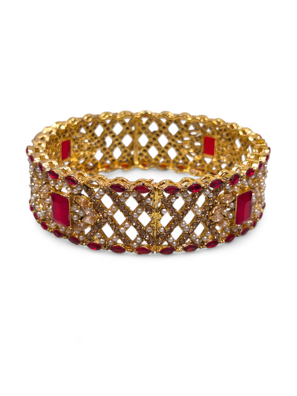 Bracelete Folheado Semi Joia Dourada #1046