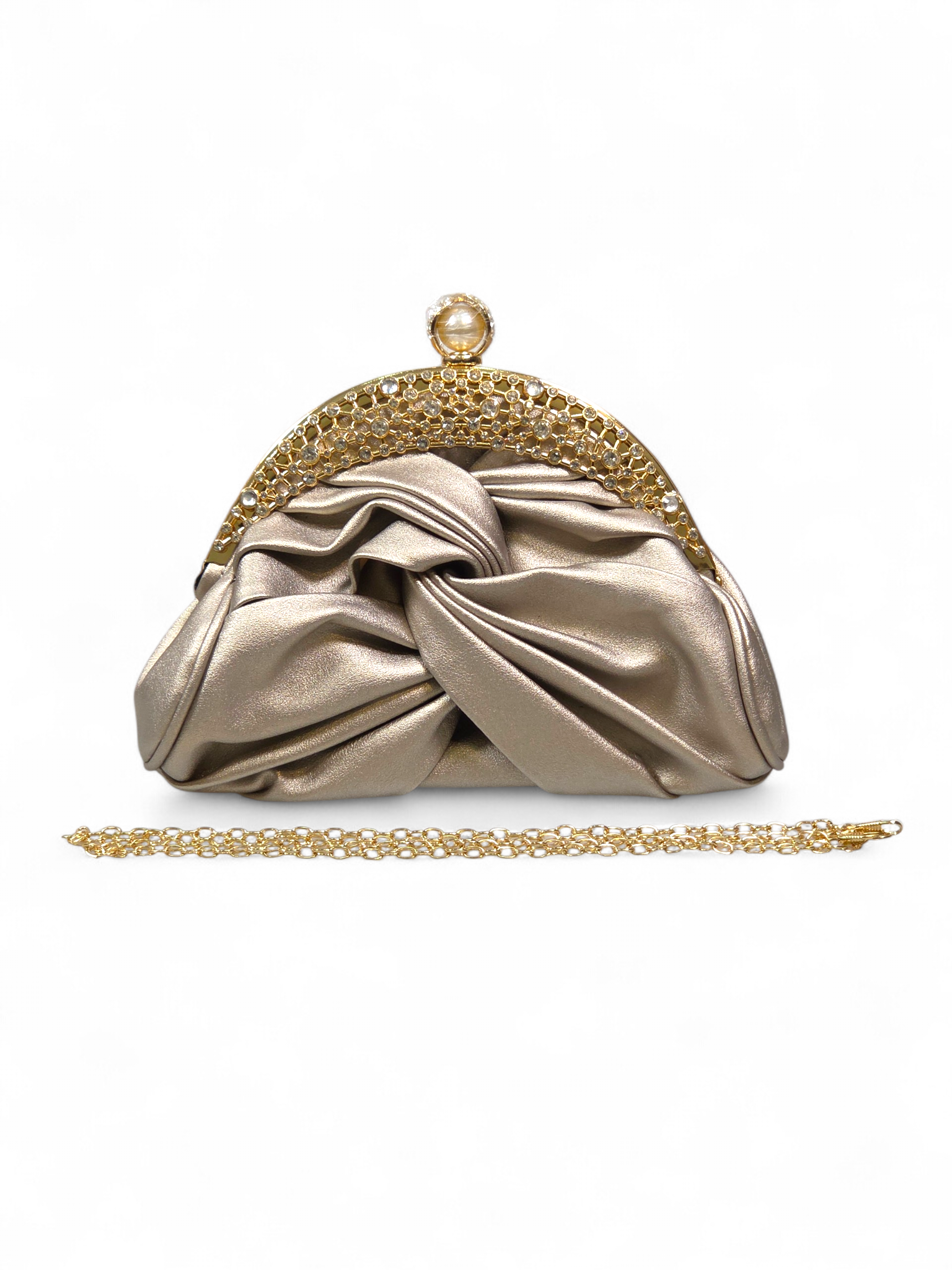 Bolsa Clutch Cristal Cinza 1076