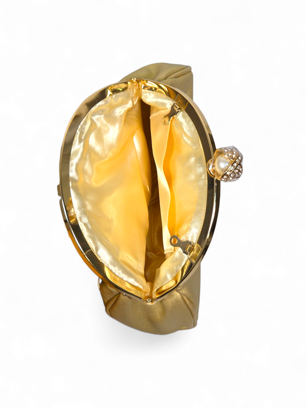 Bolsa Clutch Cristal Bege 1072