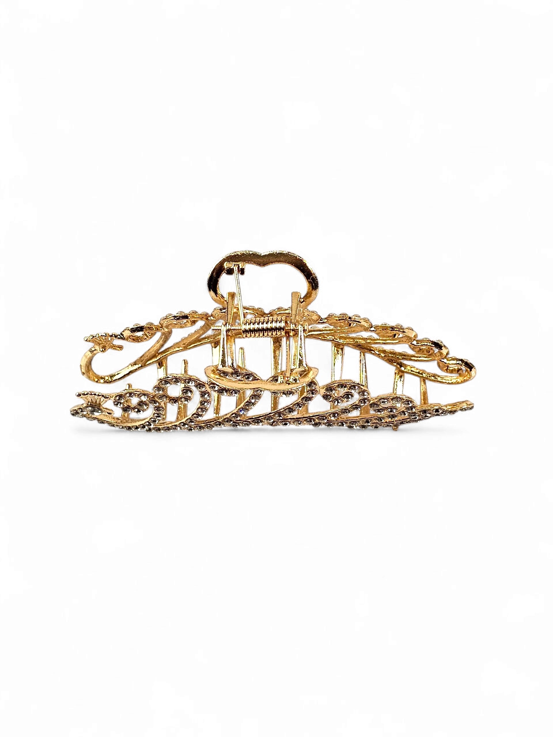 Prendedor de Cabelo Cristal Grande