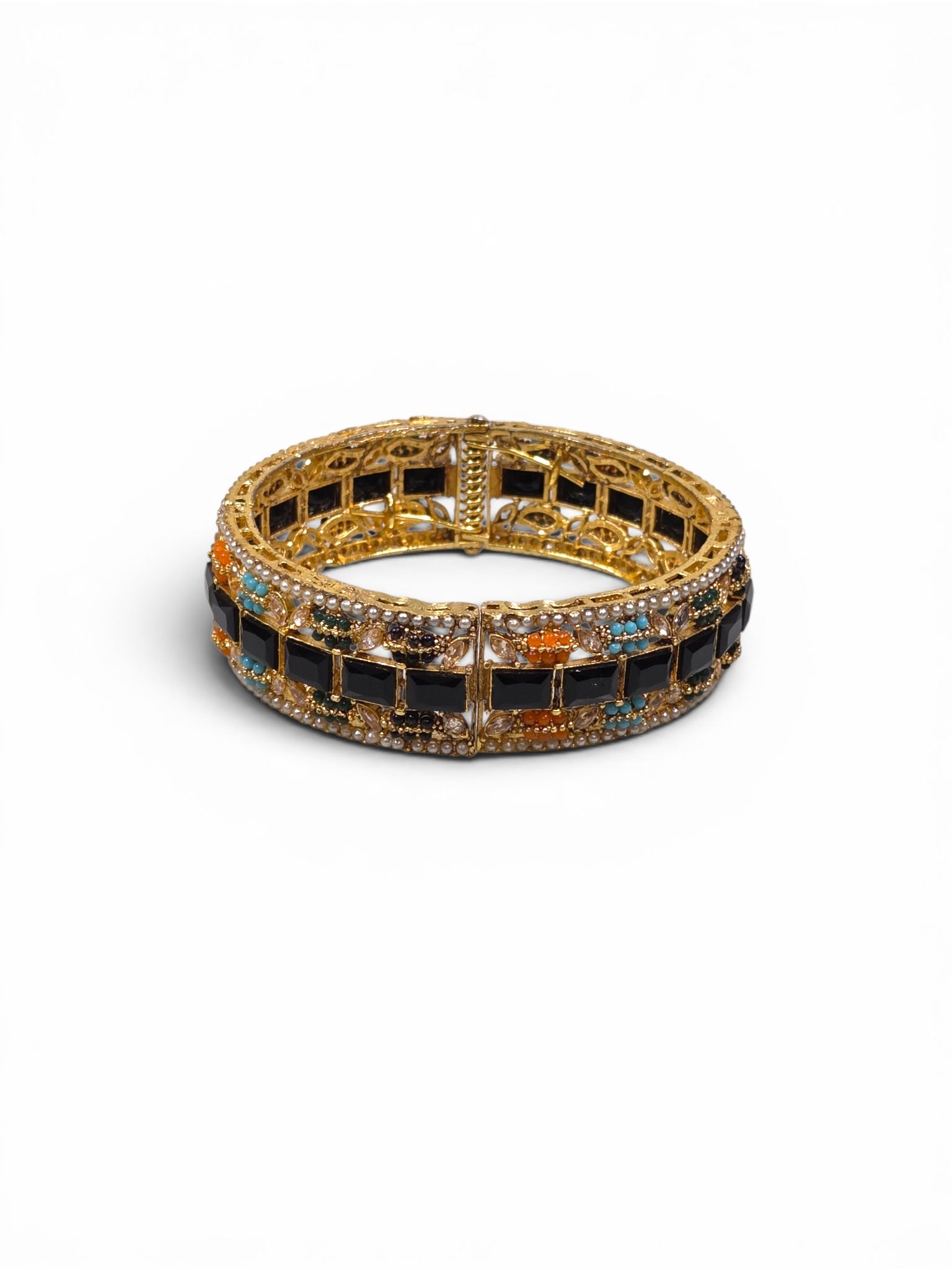 Bracelete Folheado Semi Joia Dourada #1082