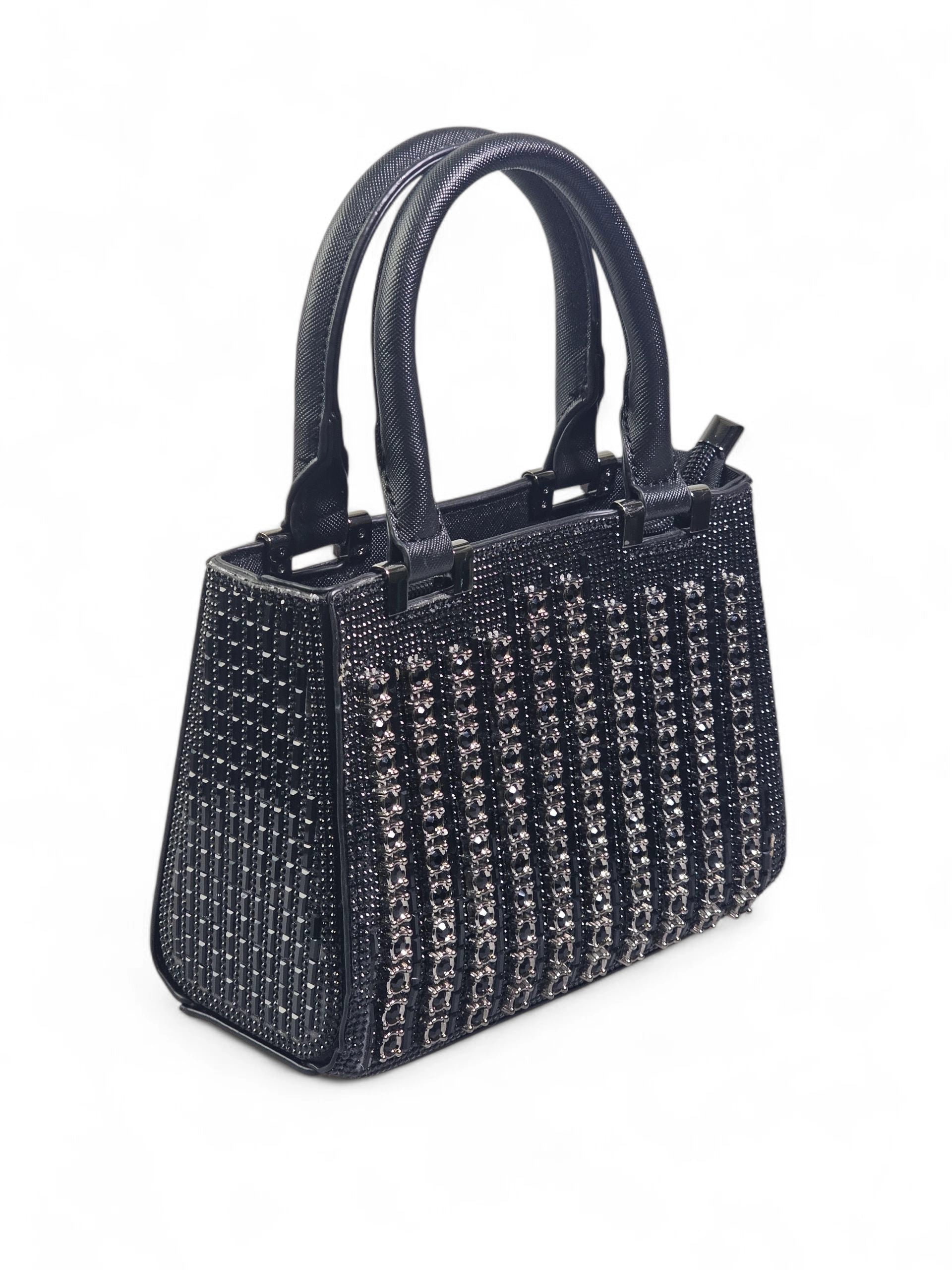 Bolsa Luxo Cristal Preto 1031