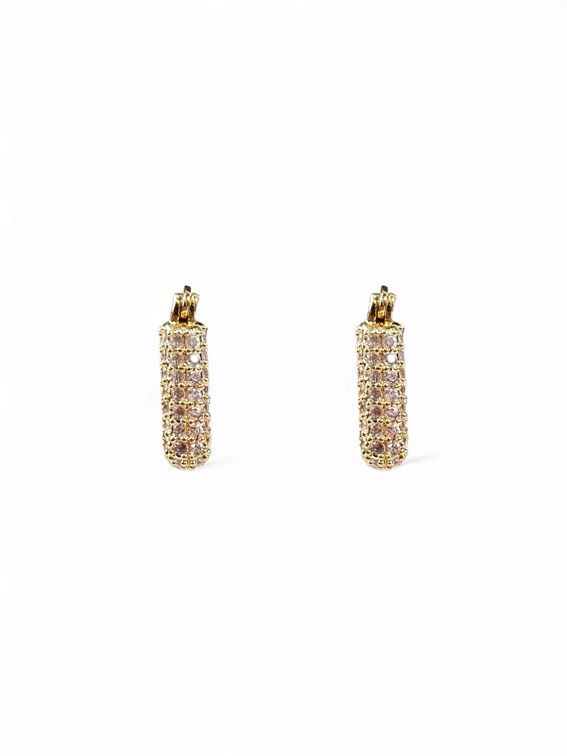 Brinco Zirconia Argola Dourado 031