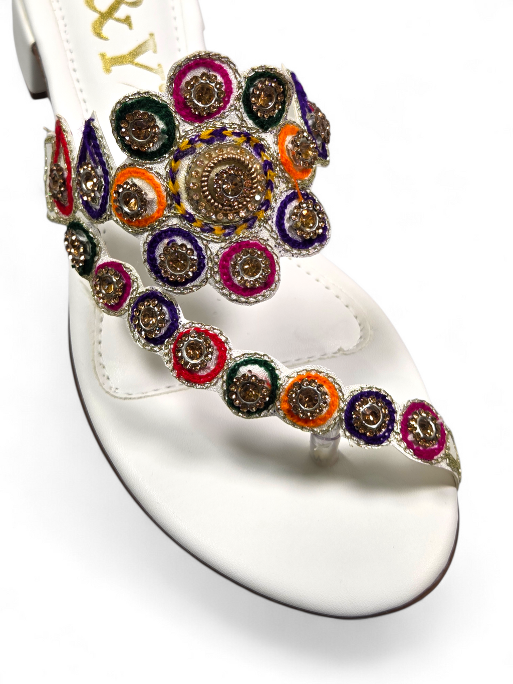 Chinelo 9296 Branco Salto Bloco