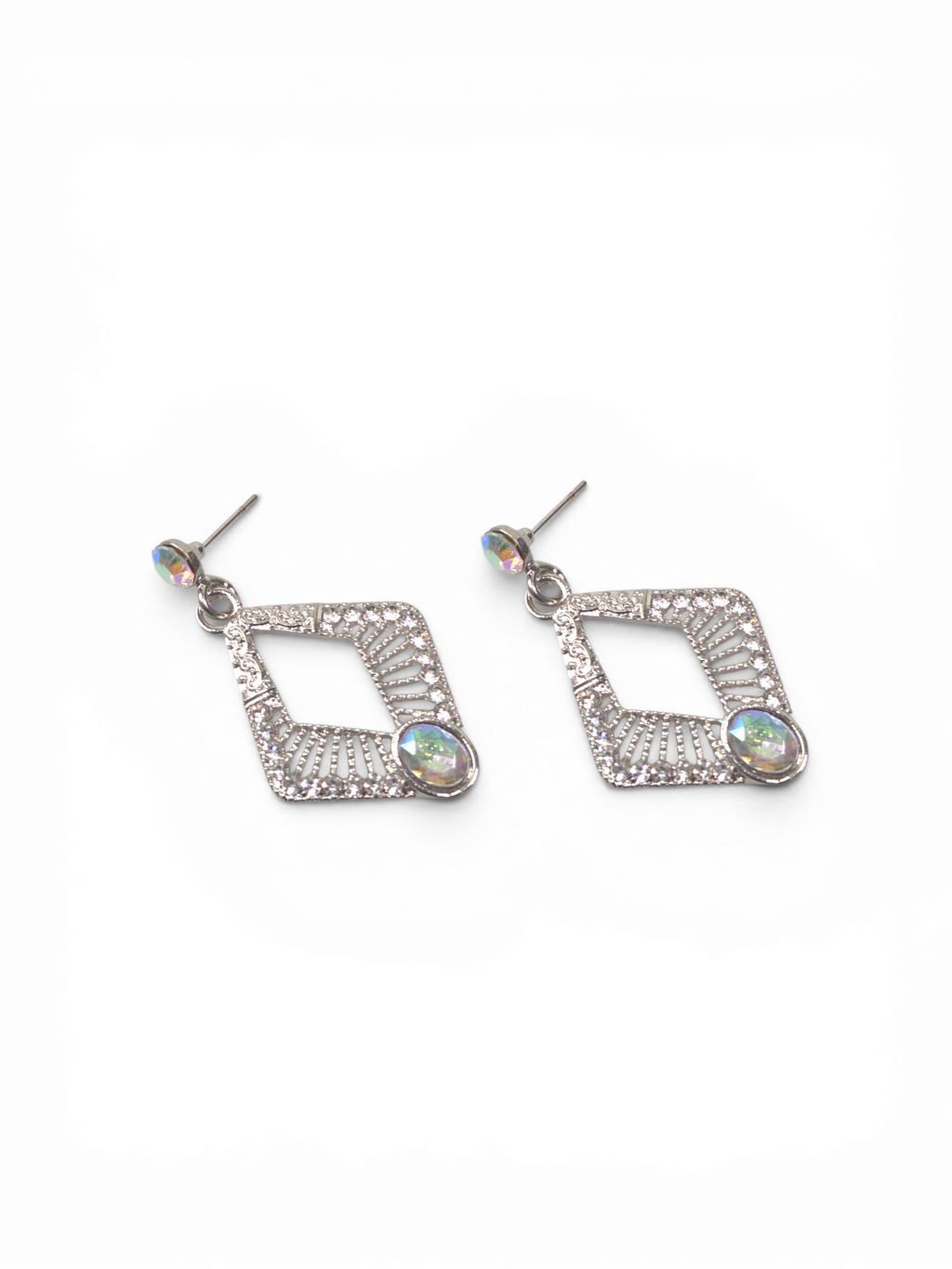 Brinco Cristal Zirconia Prata #2047