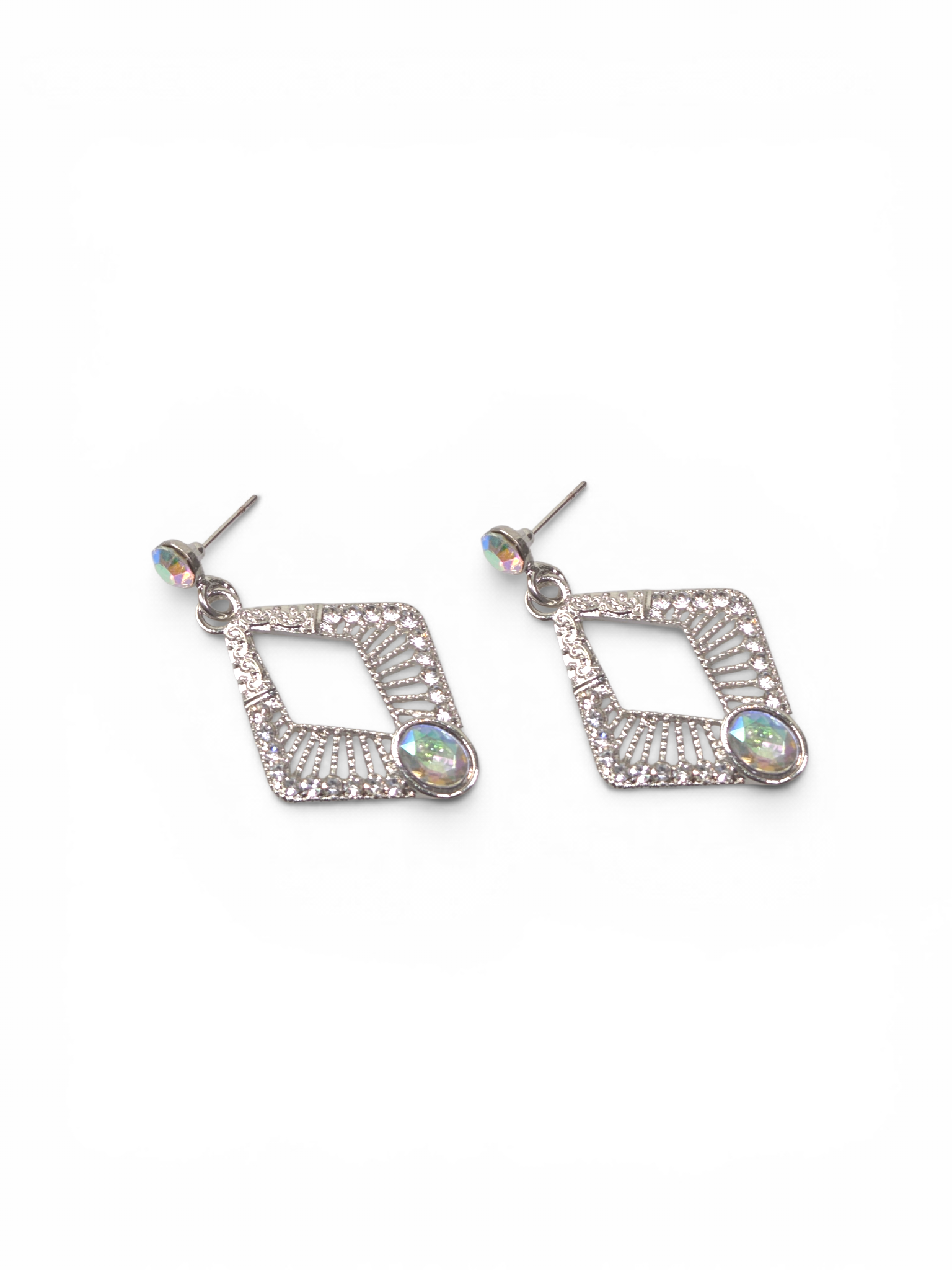 Brinco Cristal Zirconia Prata #2047