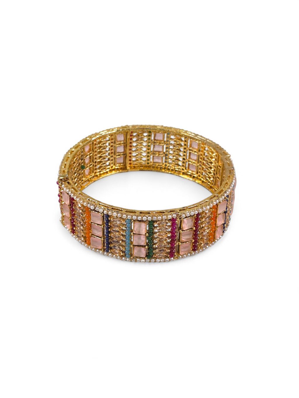 Bracelete Folheado Semi Joia Dourada #1037