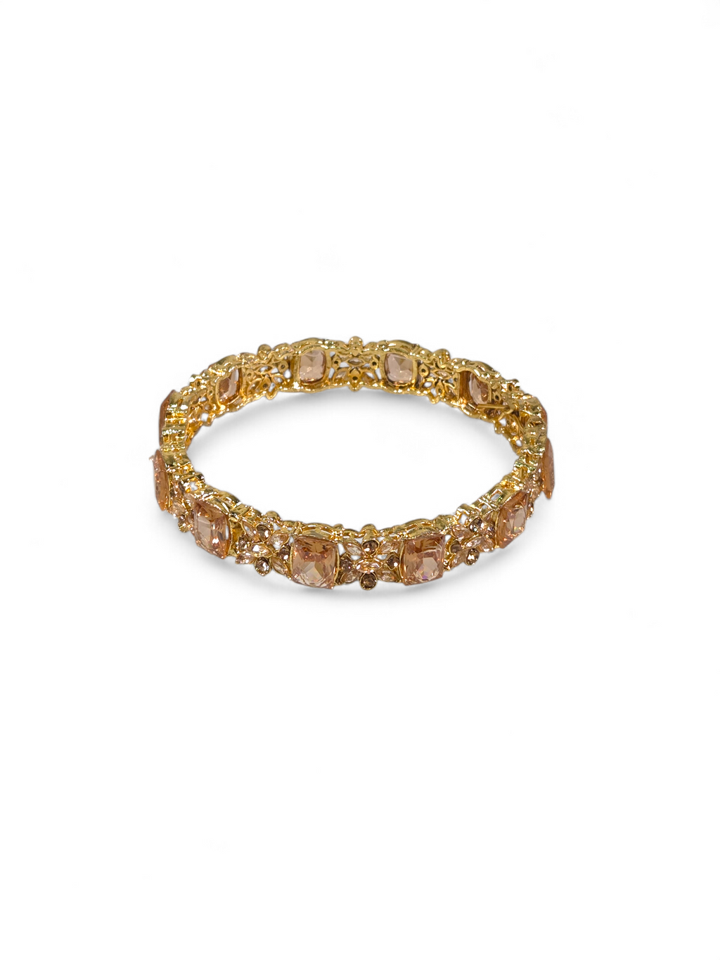 Bracelete Folheado Semi Joia Dourada #1035