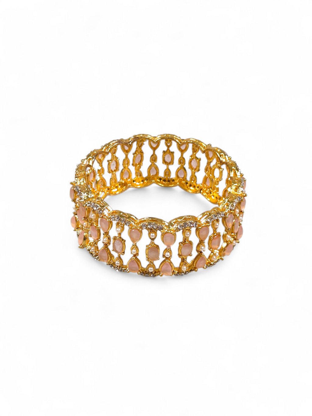 Bracelete Folheado Semi Joia Dourado #1019
