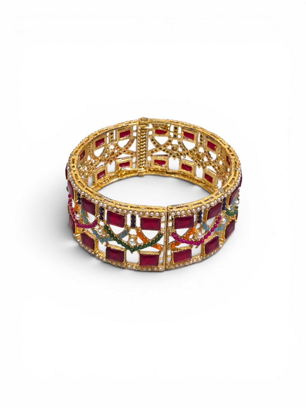 Bracelete Folheado Semi Joia Dourado #2016