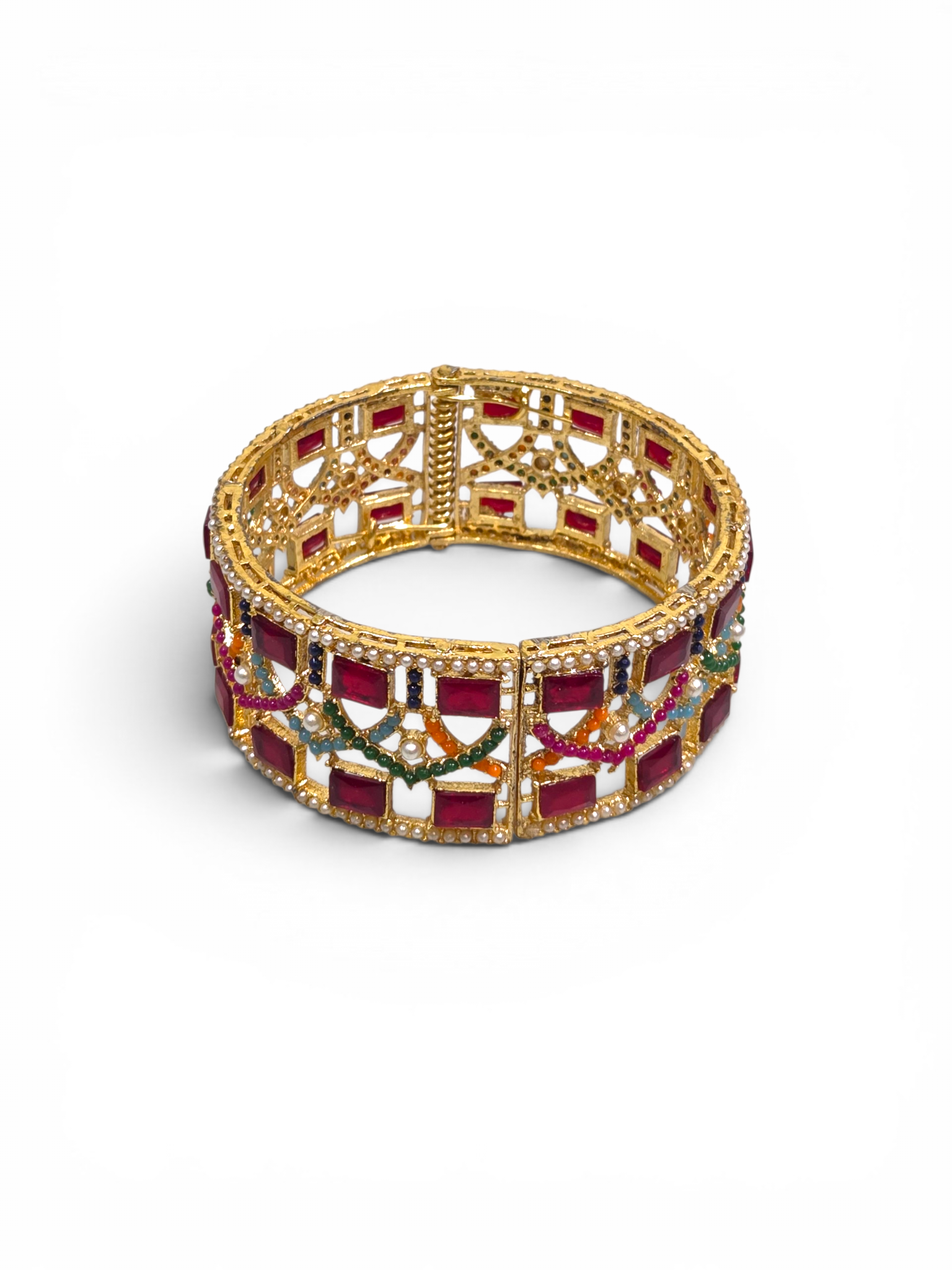 Bracelete Folheado Semi Joia Dourado #2016