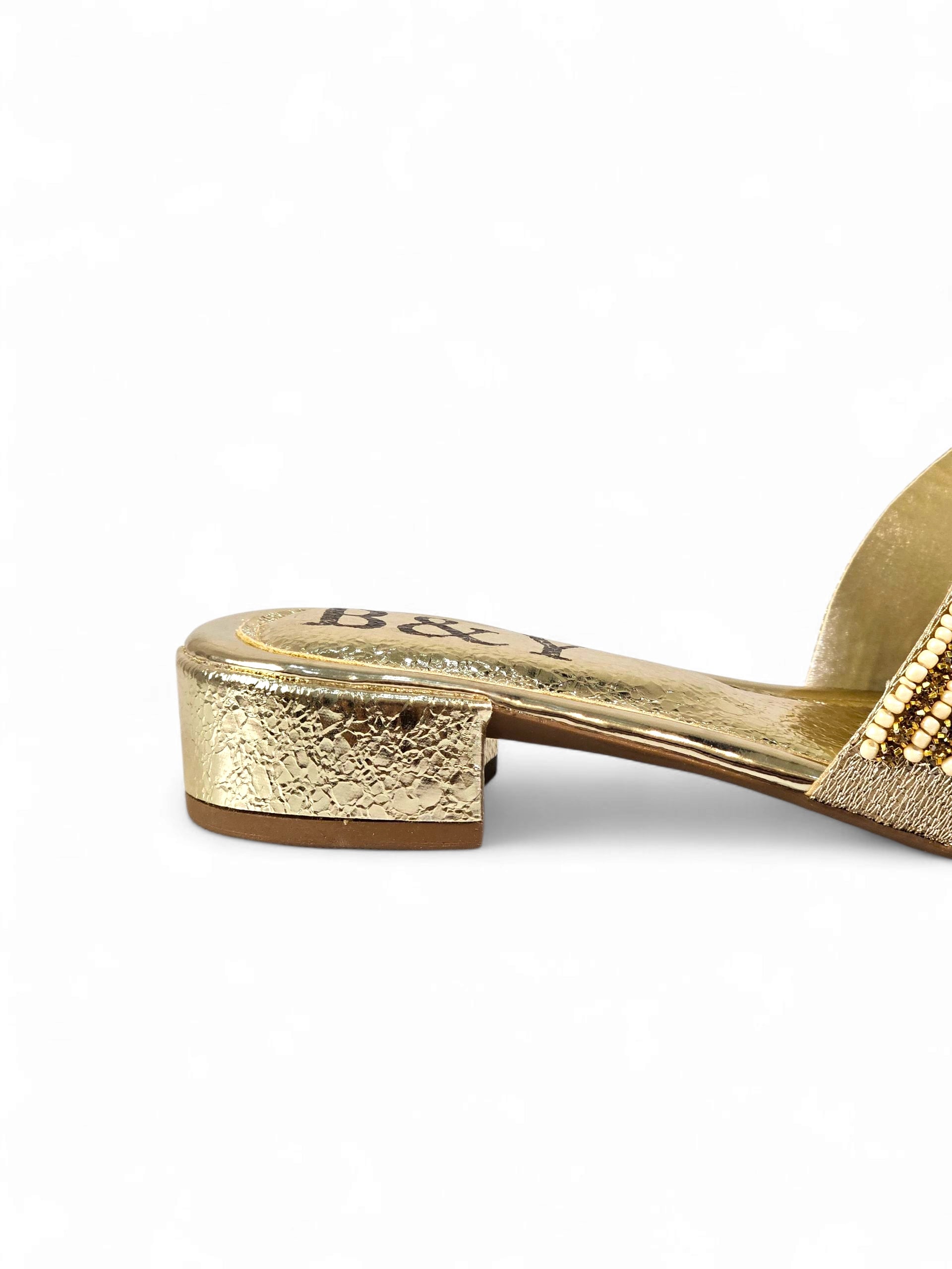 Tamanco 9135 Toque de Ouro Salto Bloco