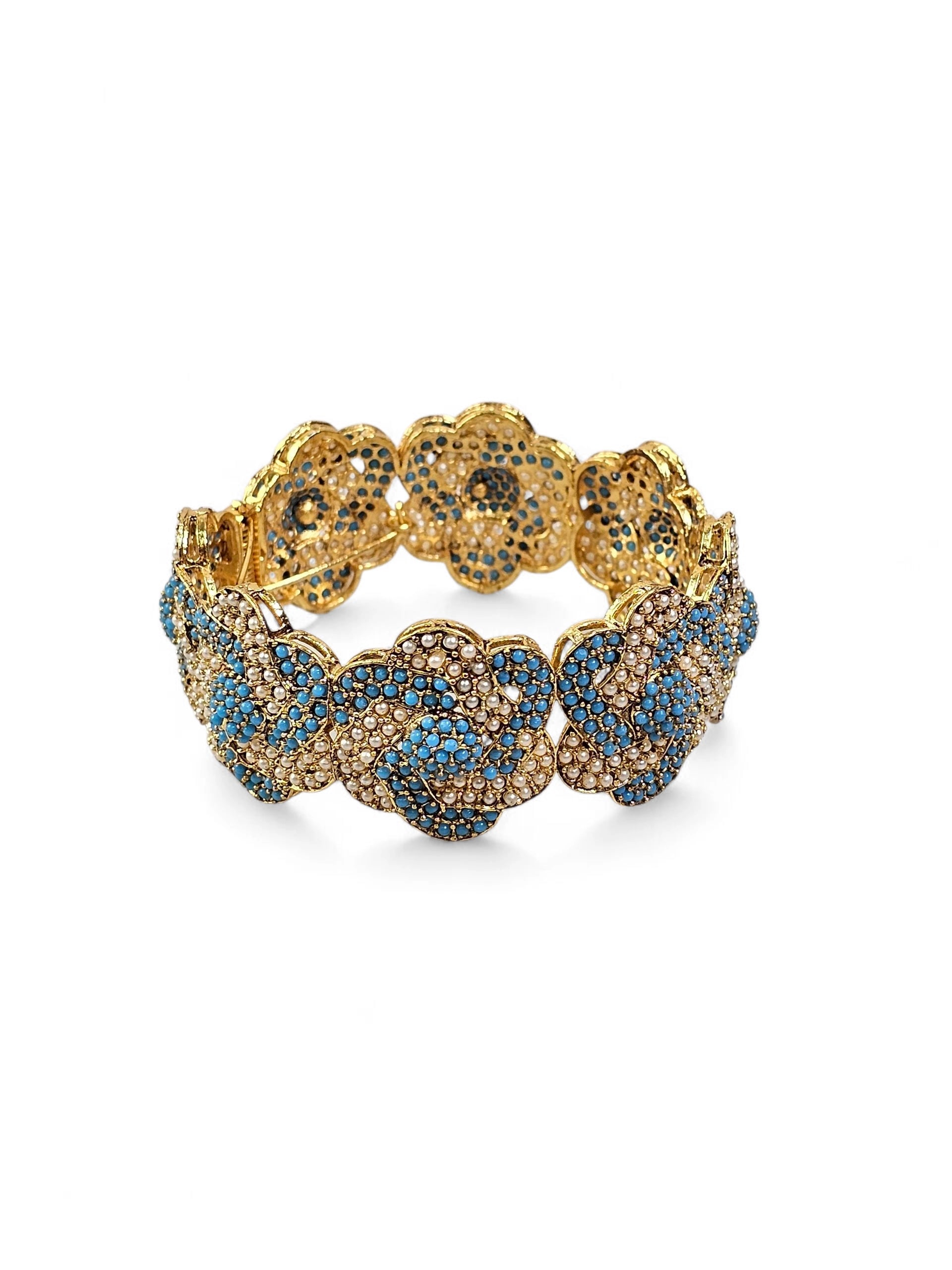 Bracelete Dourado Semi Joia 016
