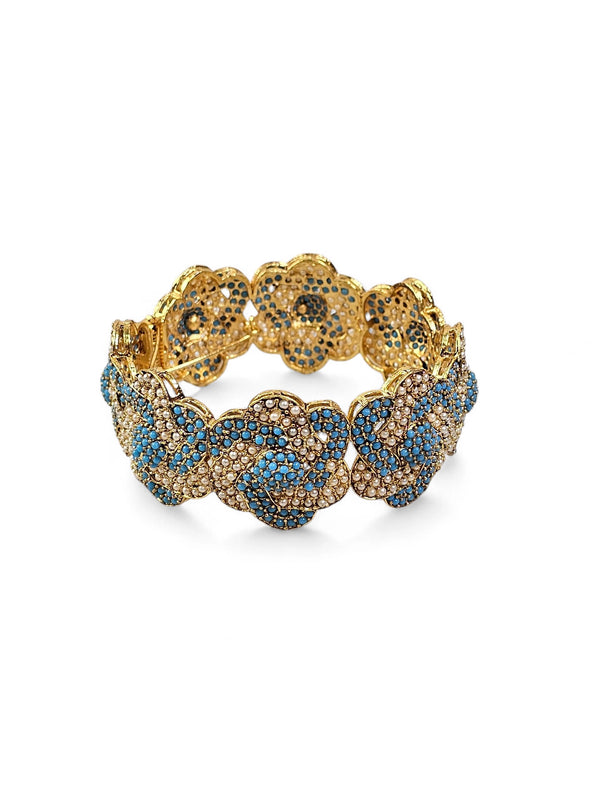 Bracelete Dourado Semi Joia 016