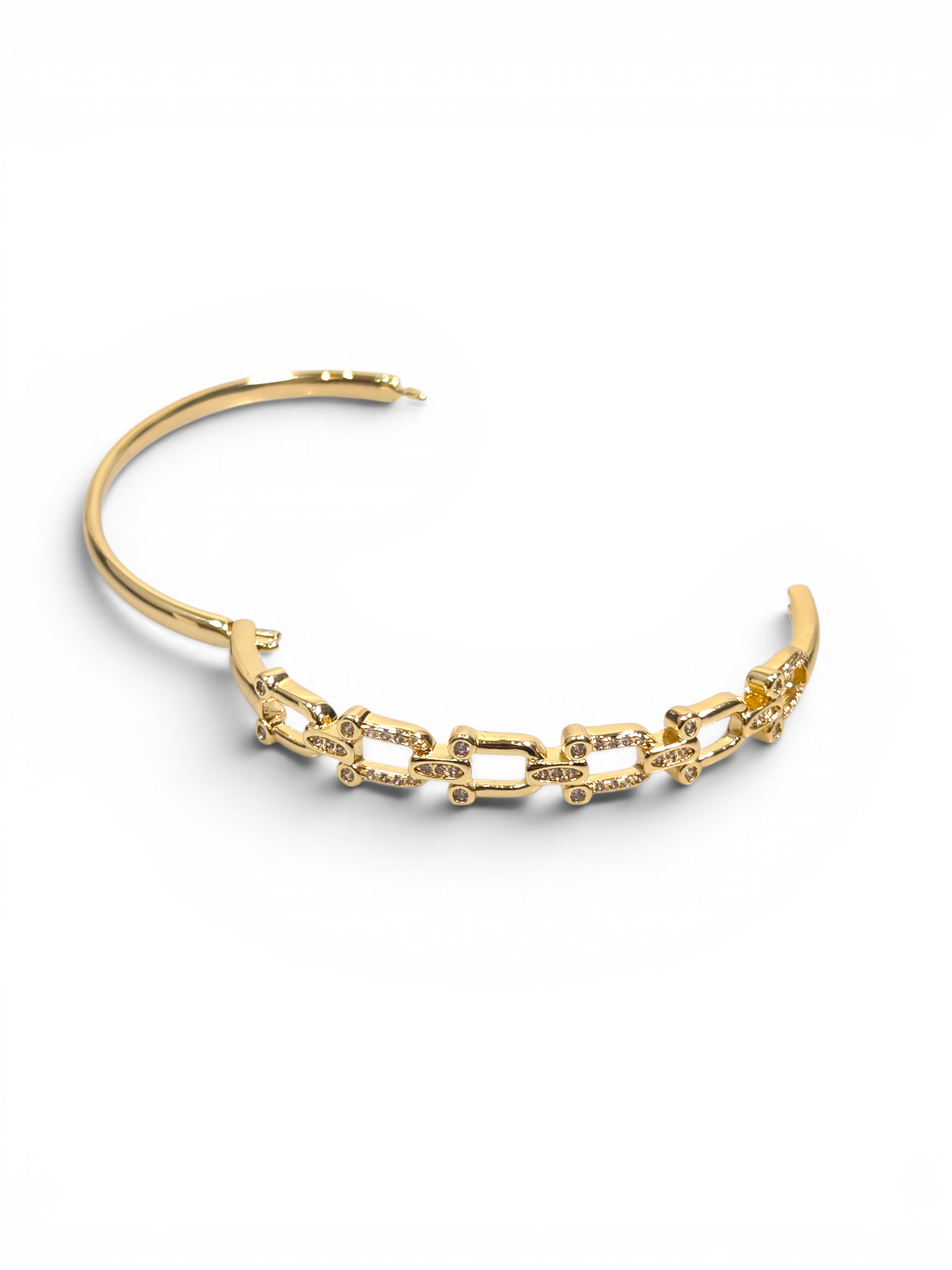 Pulseira Cristal Zirconia Dourada 2004