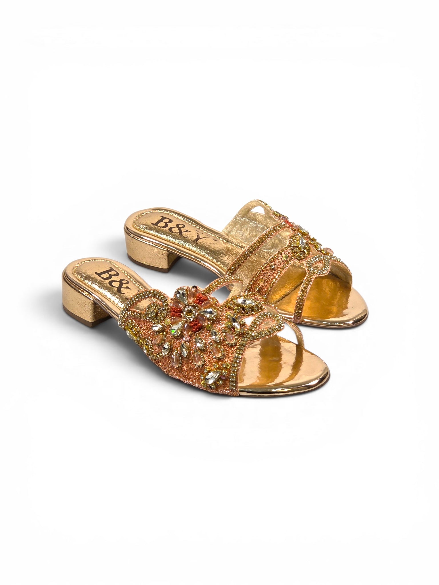 Tamanco 9262 Bronze Salto Bloco 3 cm