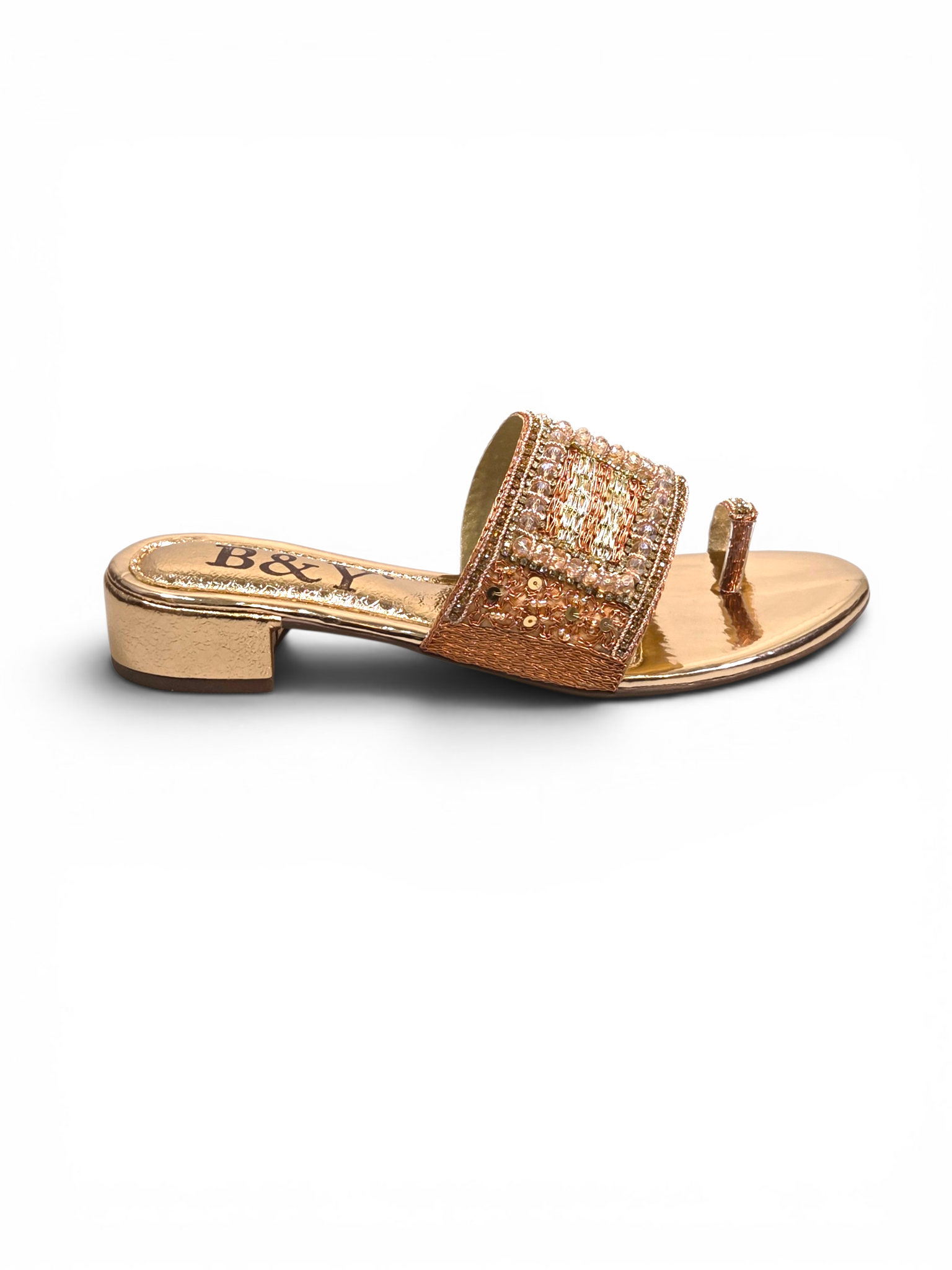 Tamanco 9434 Bronze Salto Bloco 3 cm
