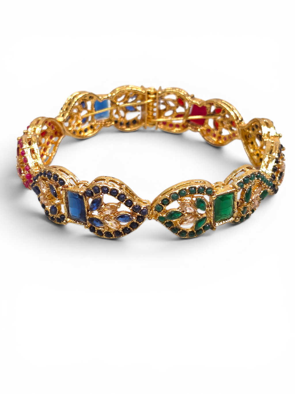 Bracelete Folheado Semi Joia Dourado #2034