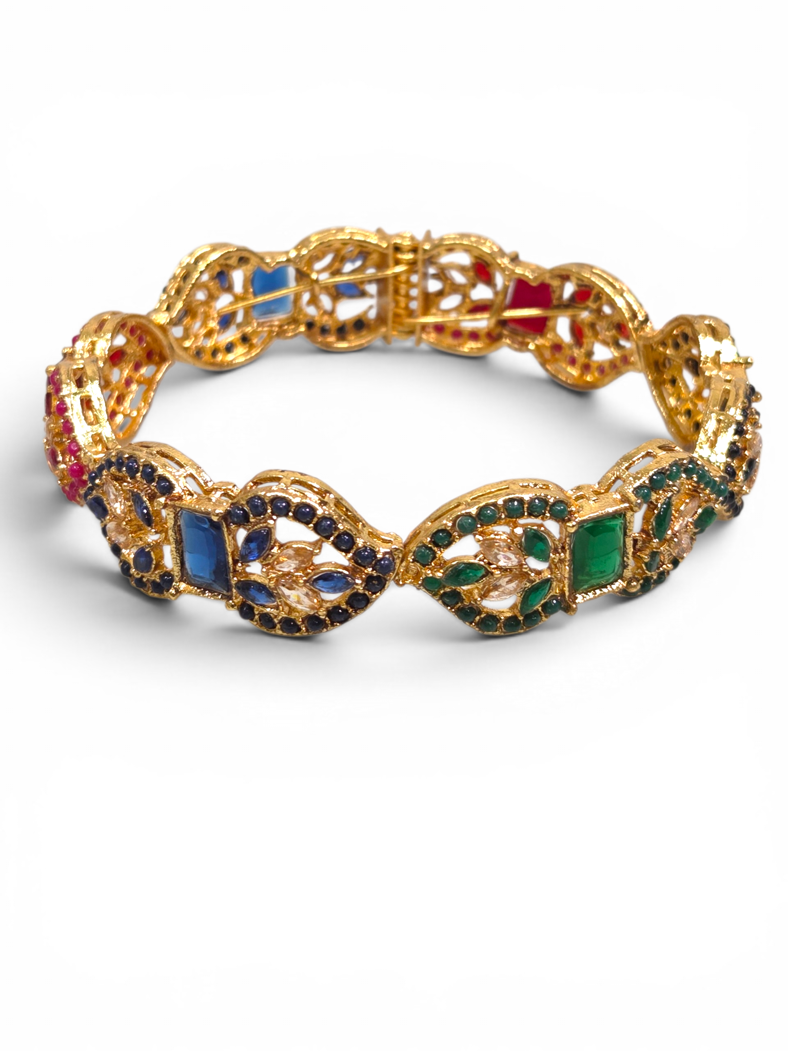 Bracelete Folheado Semi Joia Dourado #2034