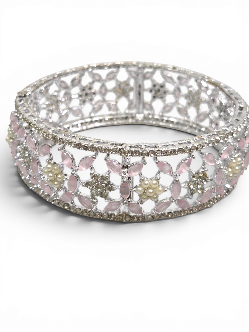Bracelete Folheado Semi Joia Prata #2013