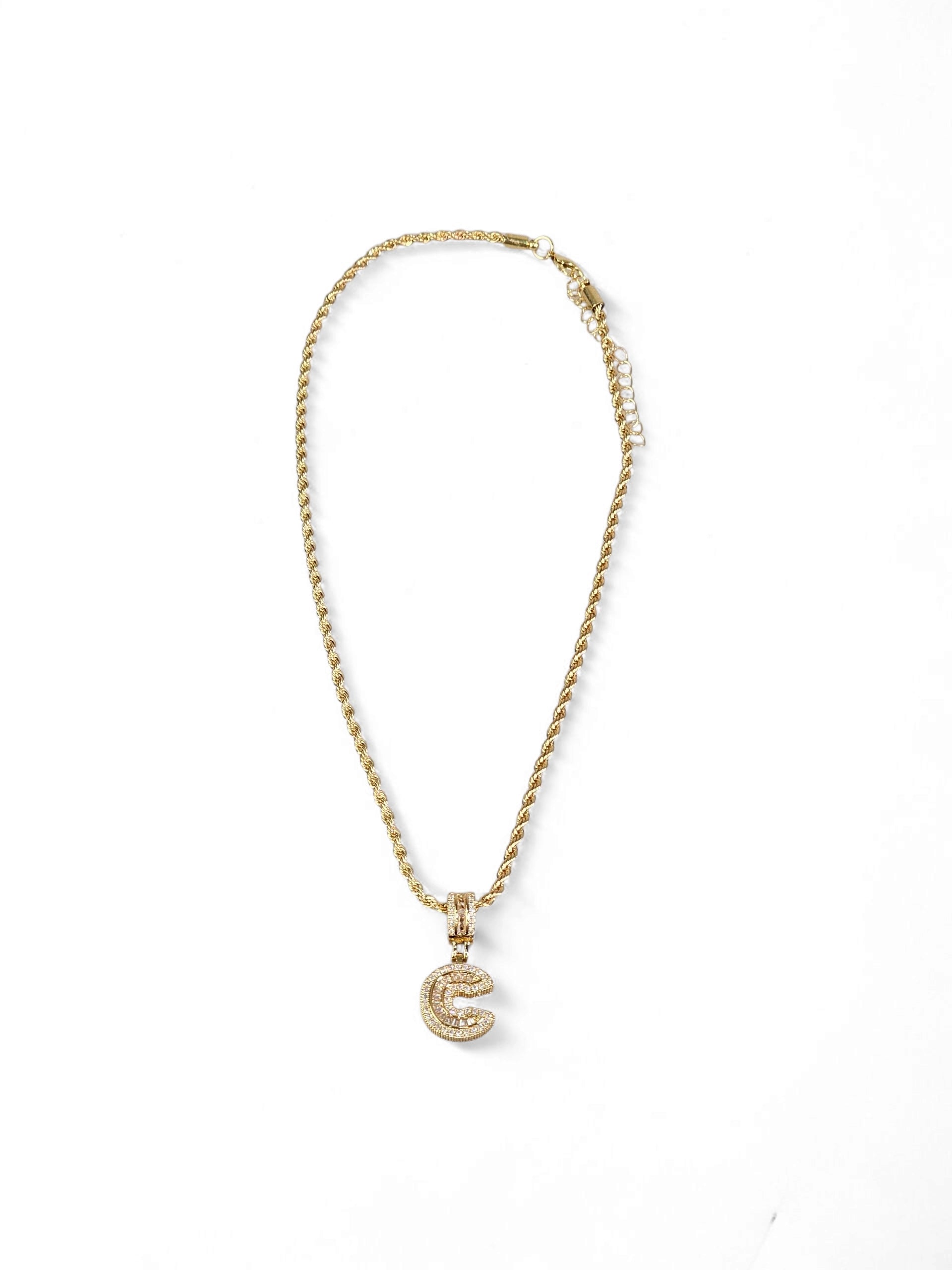 Colar Inicial (C) Zirconia