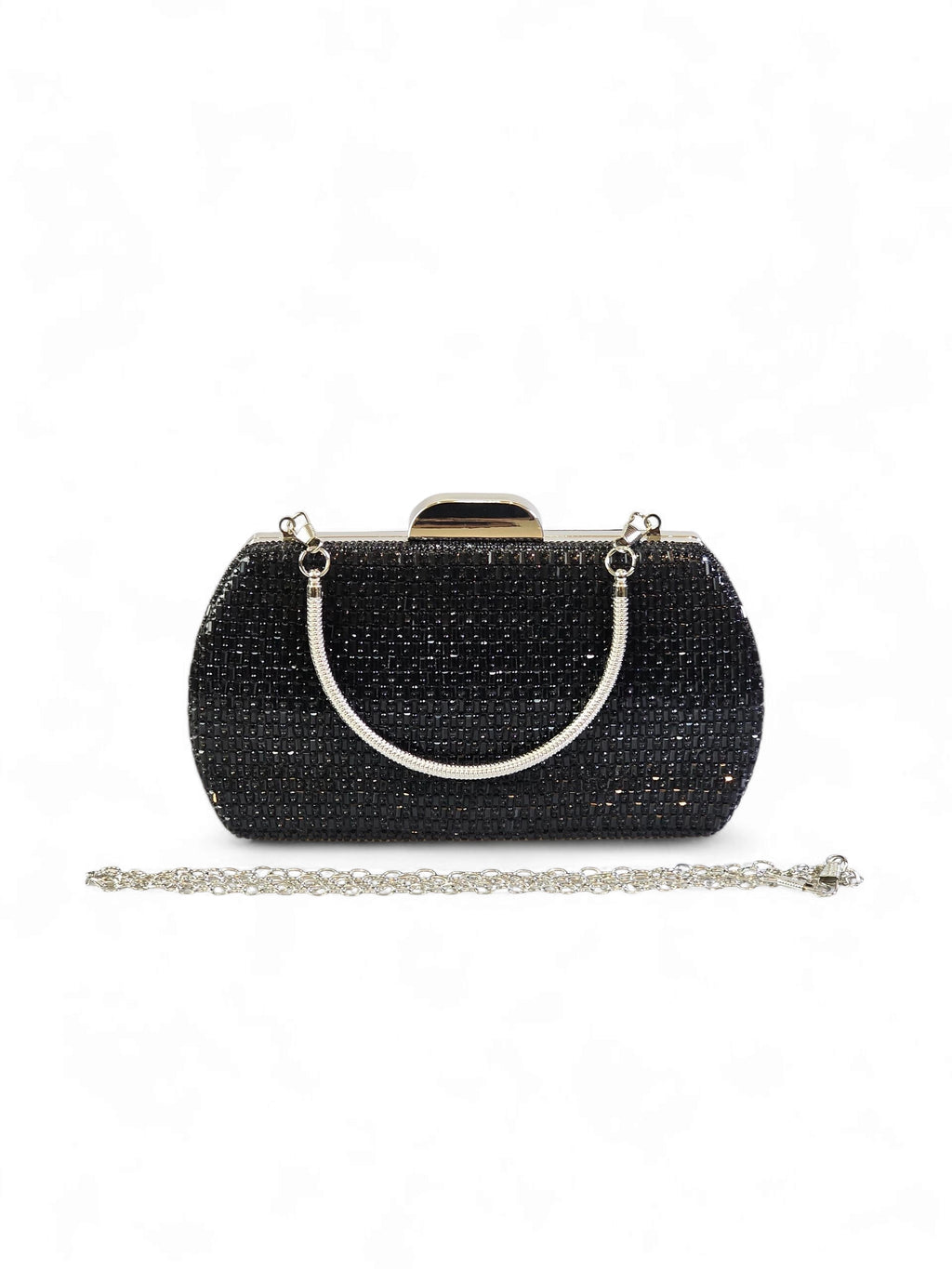 Bolsa Clutch Cristal Preto 017