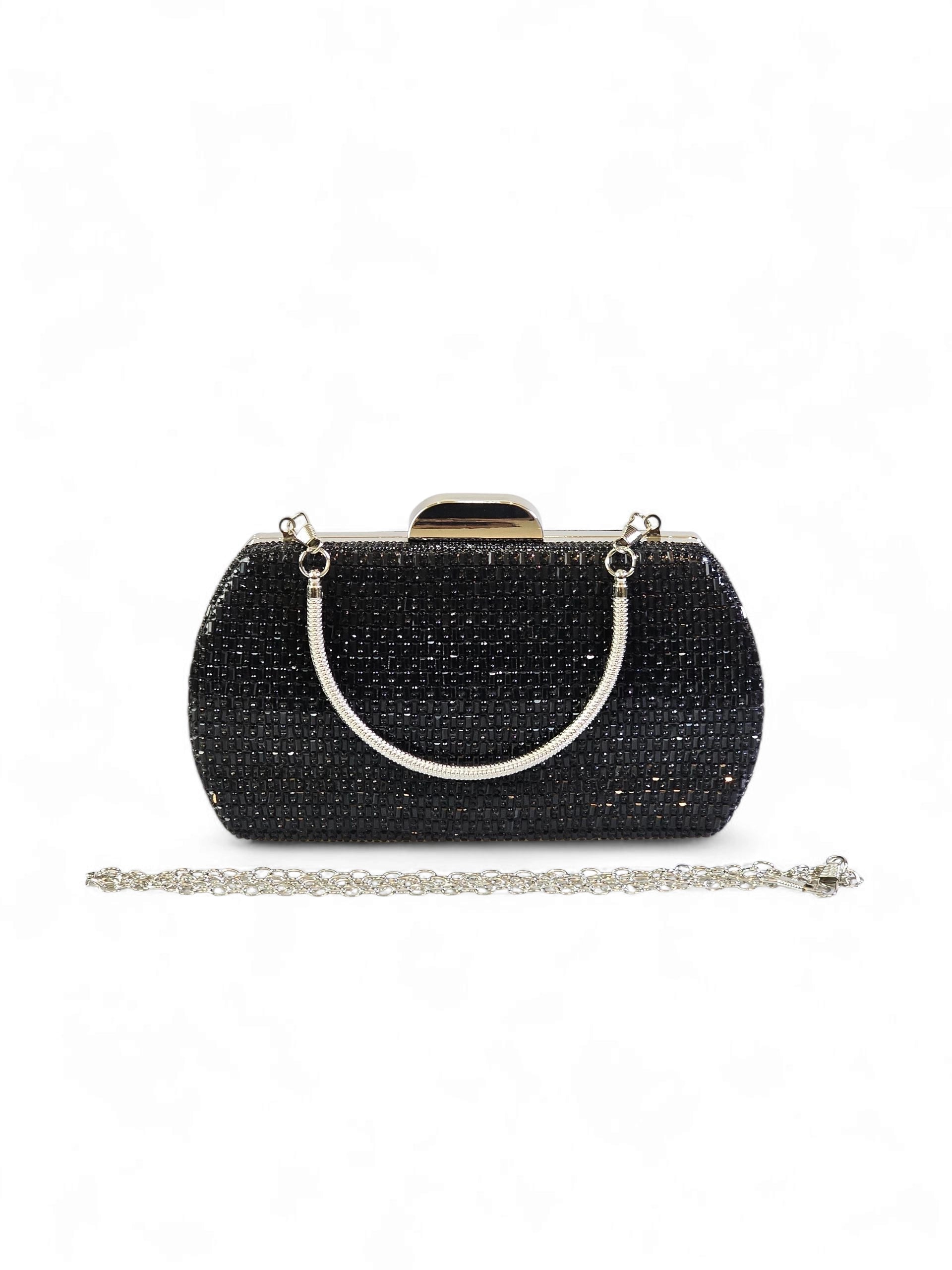 Bolsa Clutch Cristal Preto 017