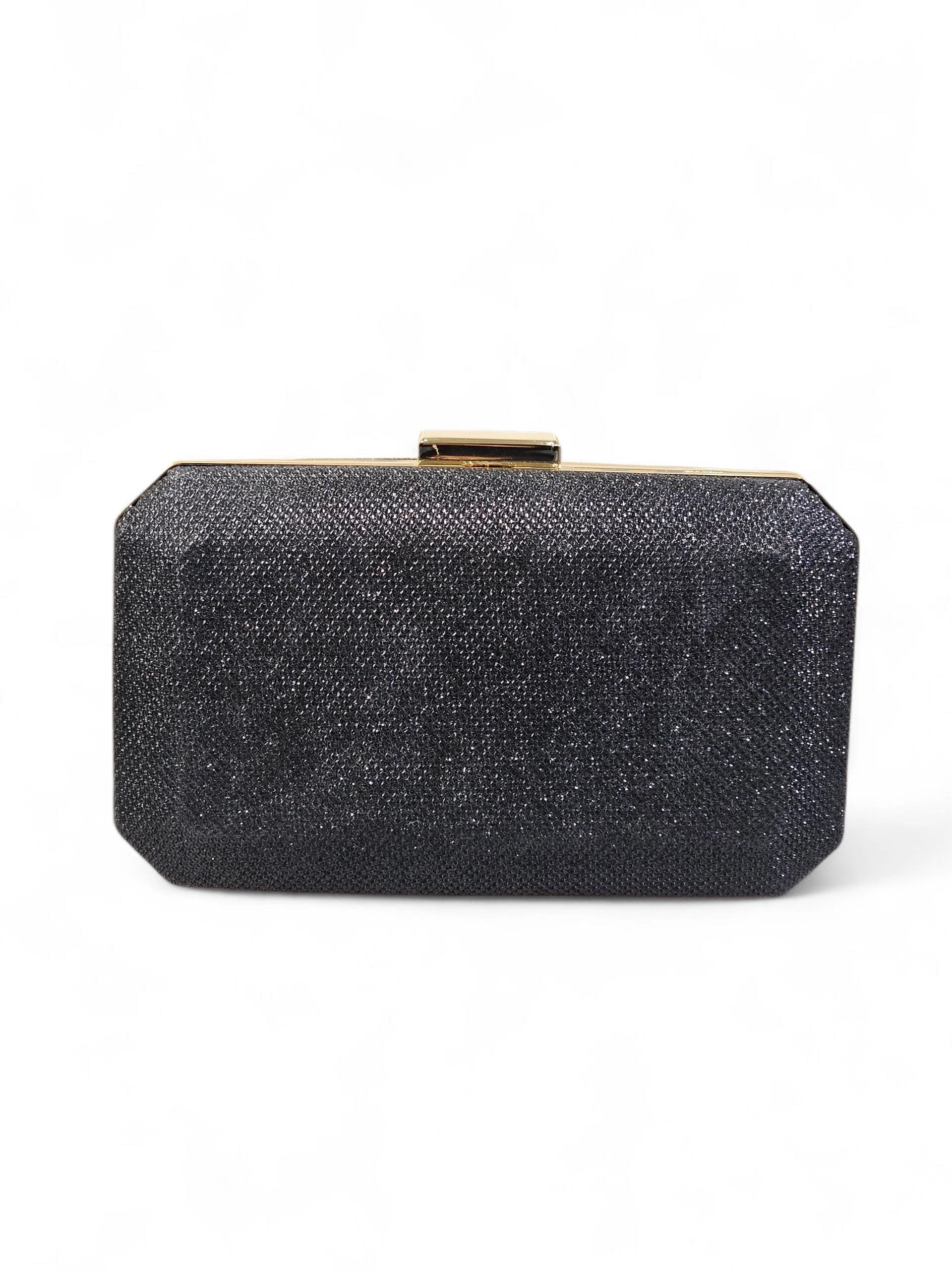 Bolsa Clutch Glitter Preto 1025