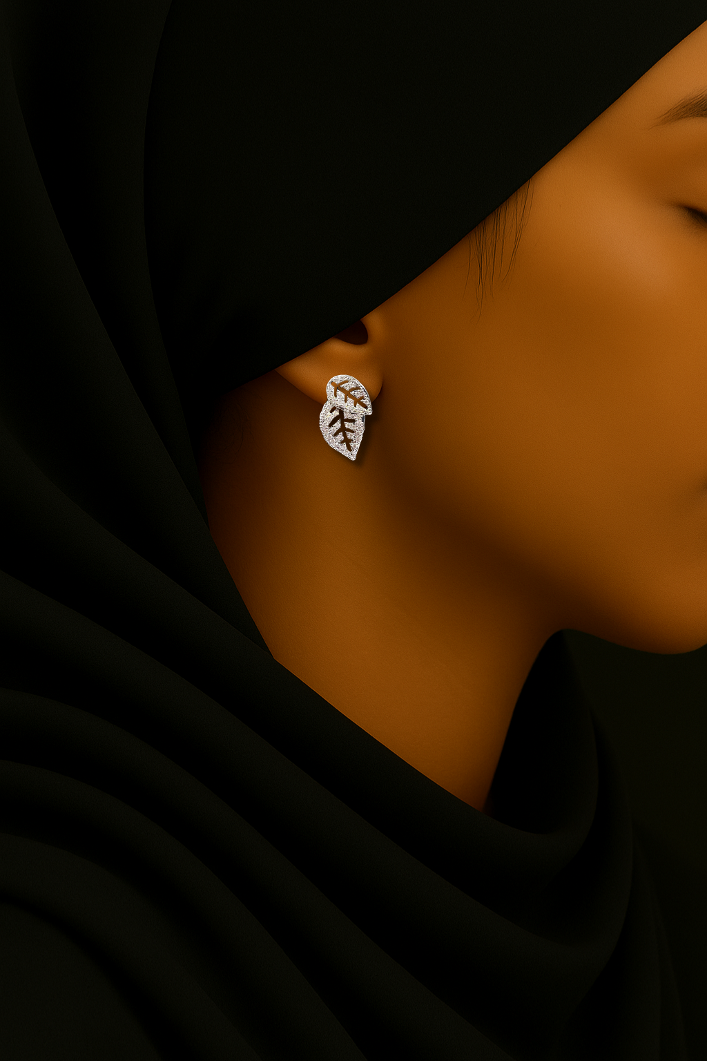 Brinco Cristal Zirconia Prata 059