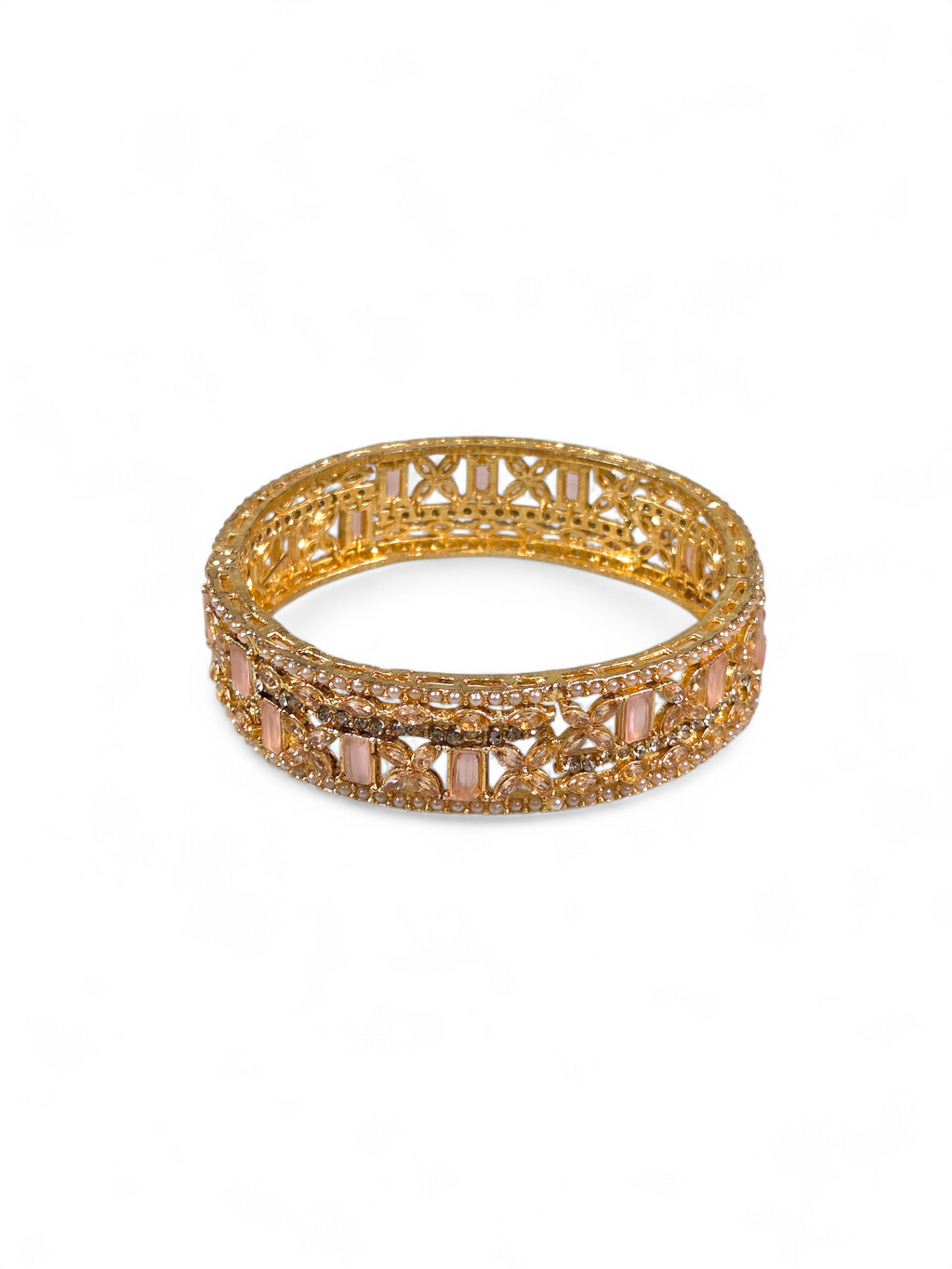 Bracelete Folheado Semi Joia Dourado #1004