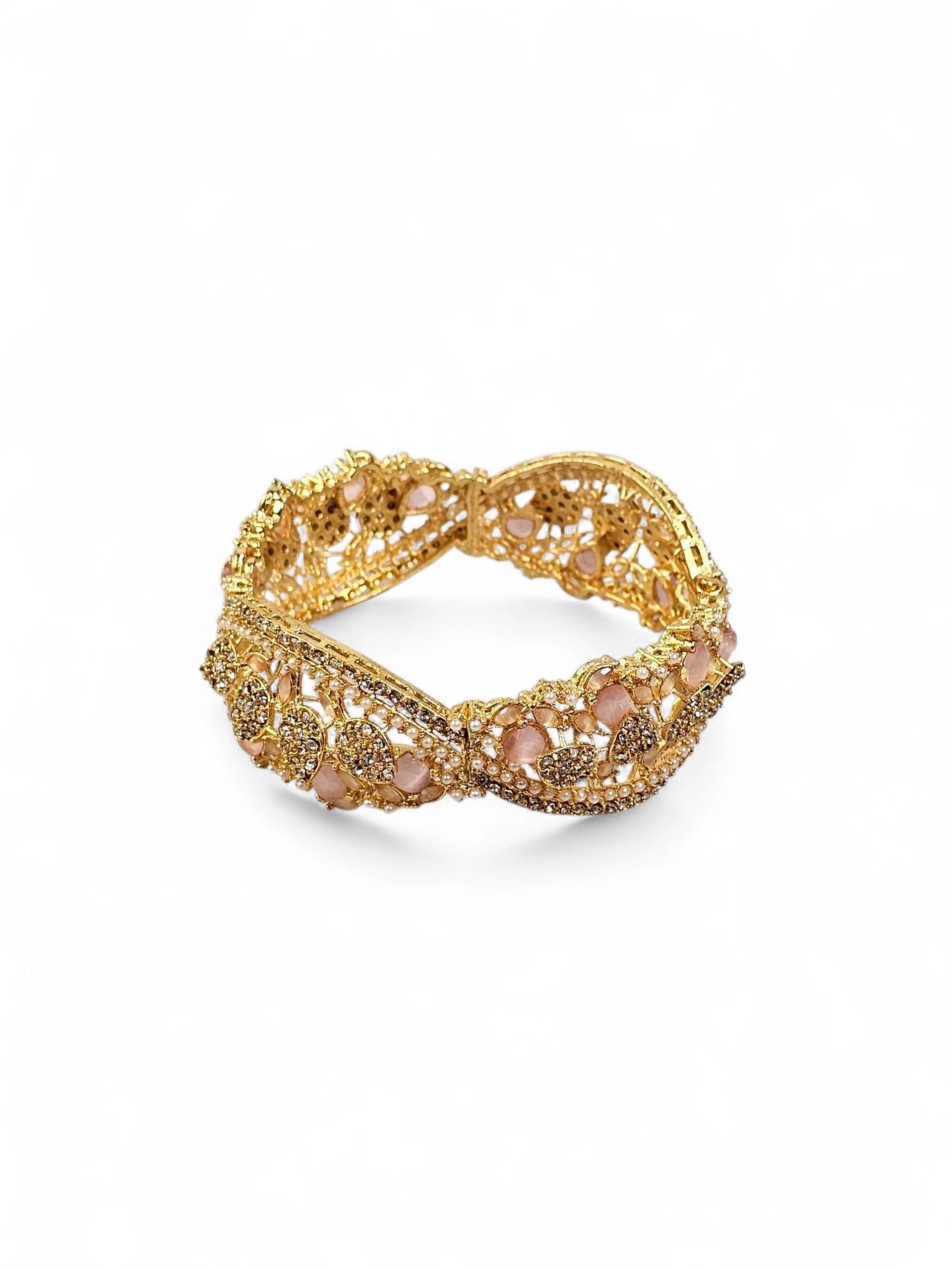 Bracelete Dourado Semi Joia 025