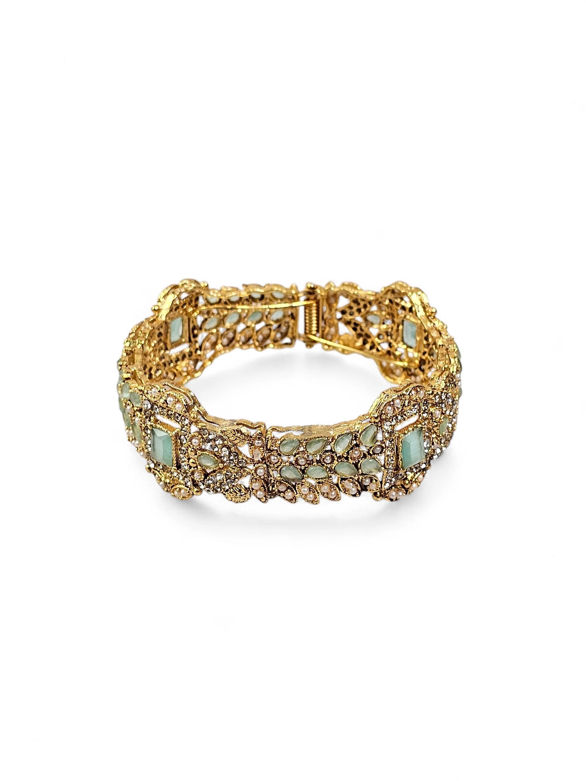 Bracelete Dourado Semi Joia 024