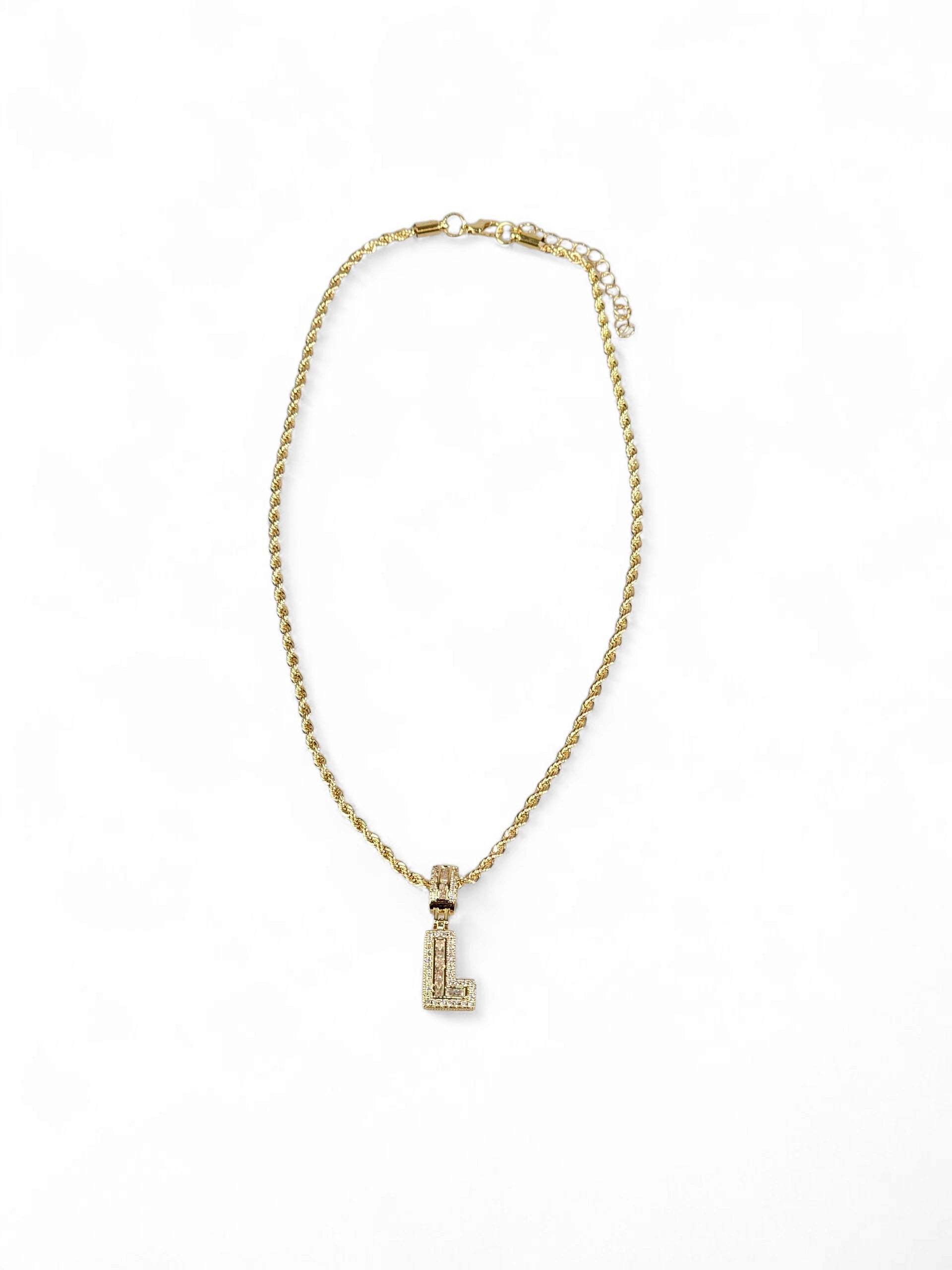 Colar Inicial (L) Zirconia