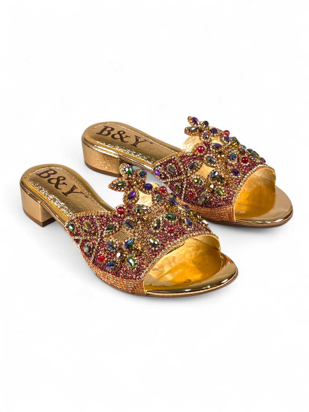 Tamanco 9200 Bronze Salto Bloco