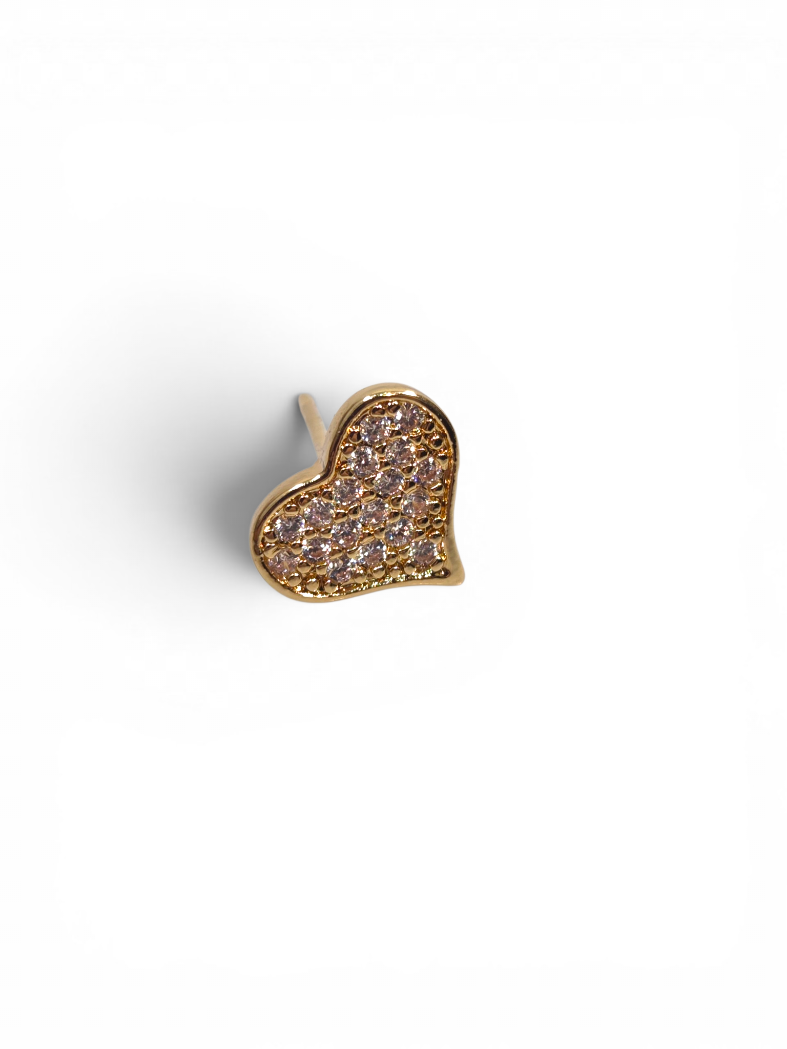 Brinco Cristal Zirconia Dourado 2001