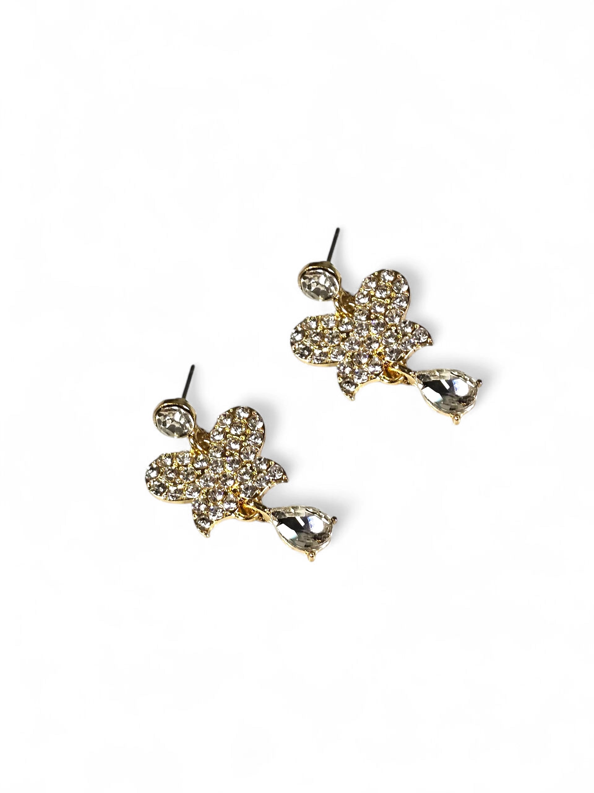 Brinco Cristal Dourado 083