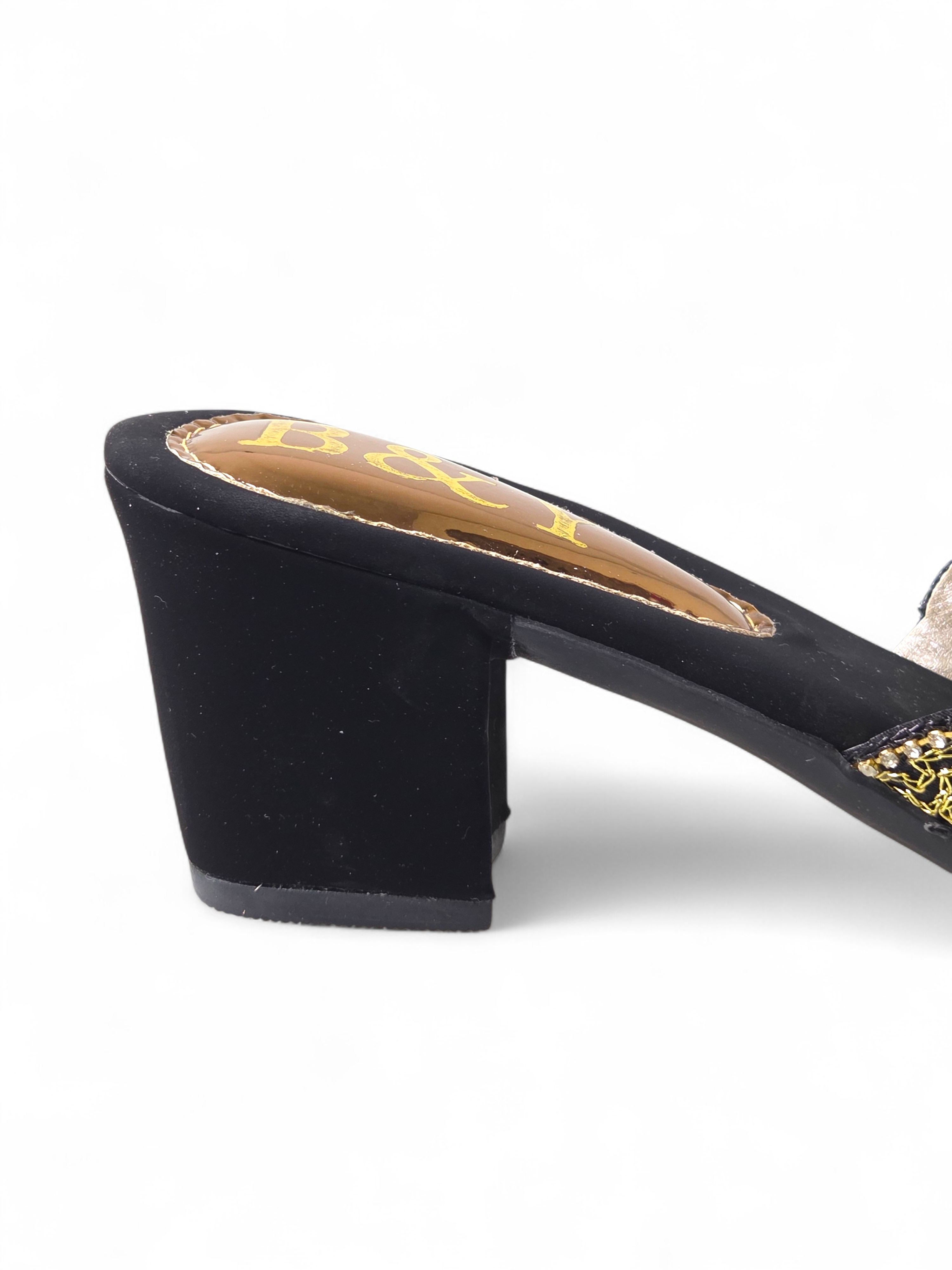 Mule 9497 Preto Salto Medio