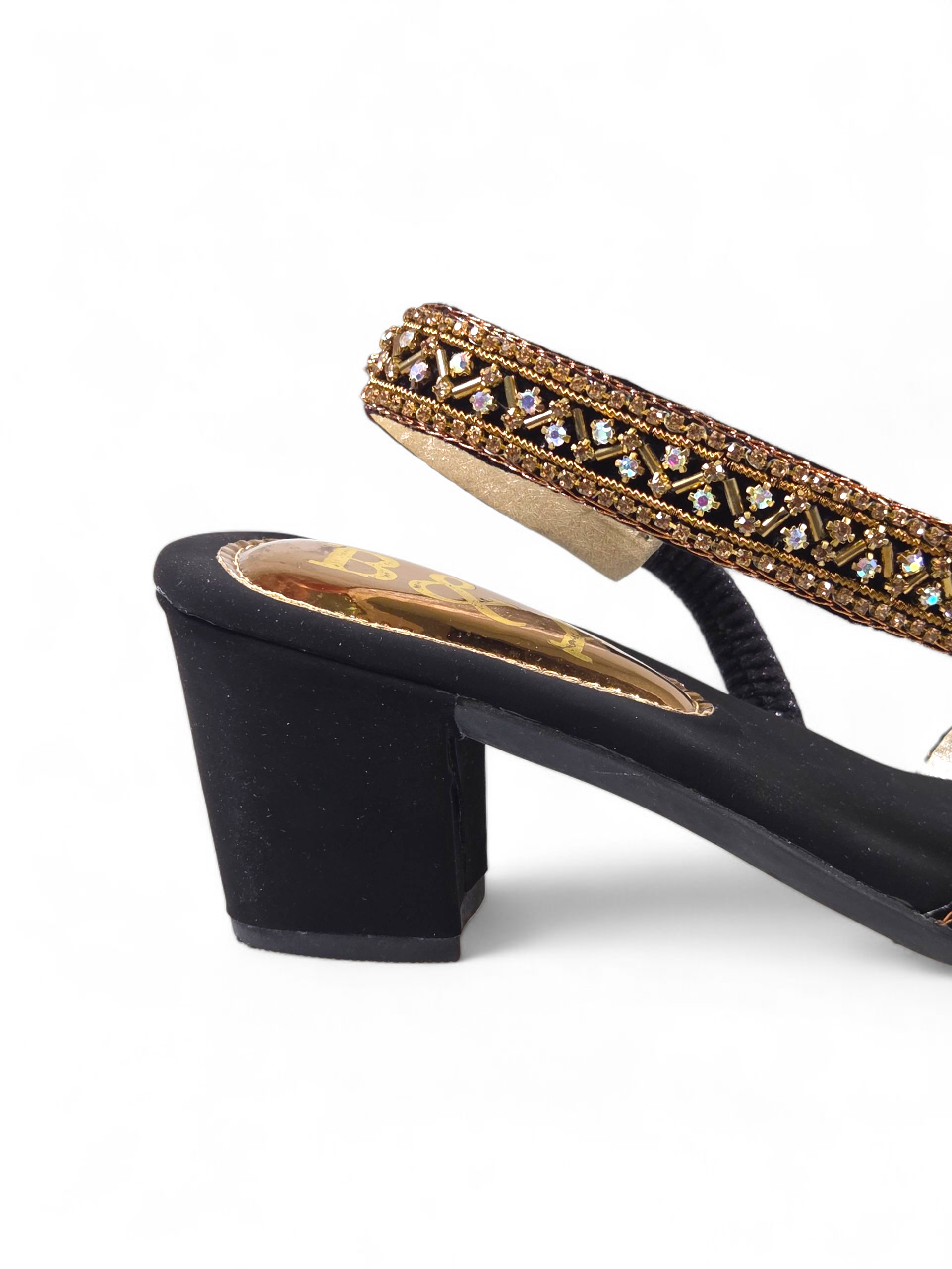 Mule 9507 Preto Salto Médio