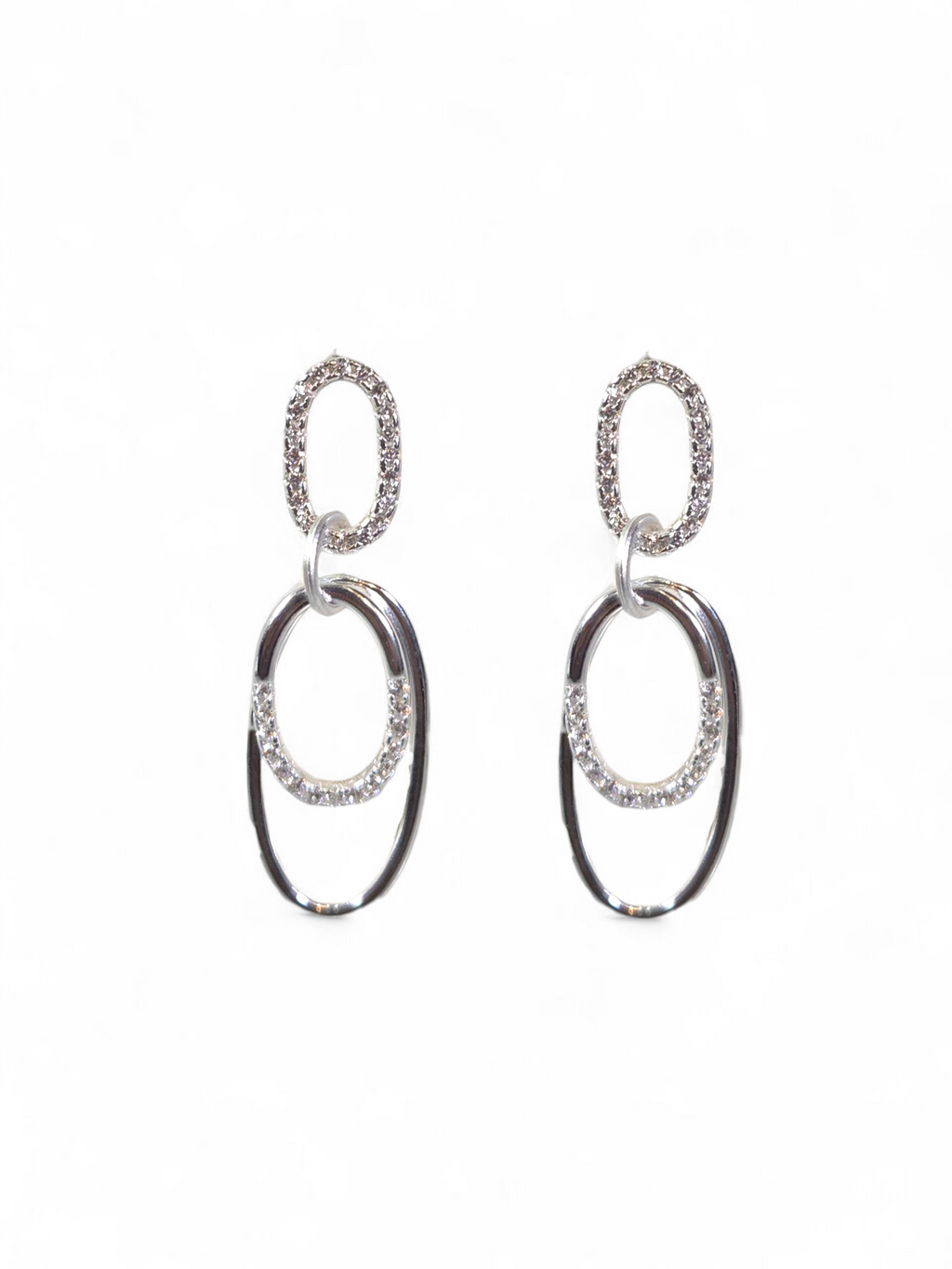 Brinco Prata 925 com Zirconias 1013