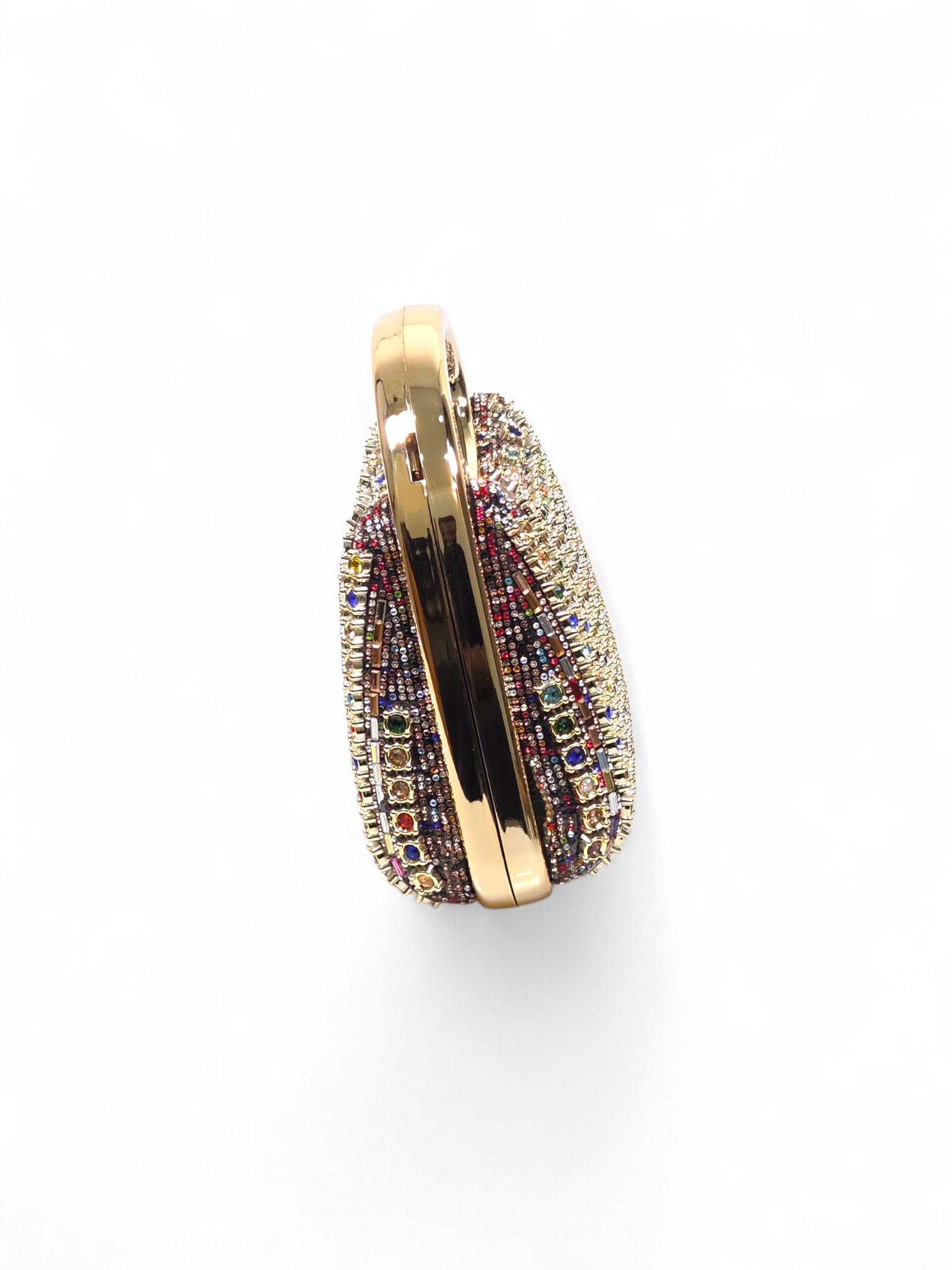 Bolsa Clutch Cristal Dourado Colorido 1070