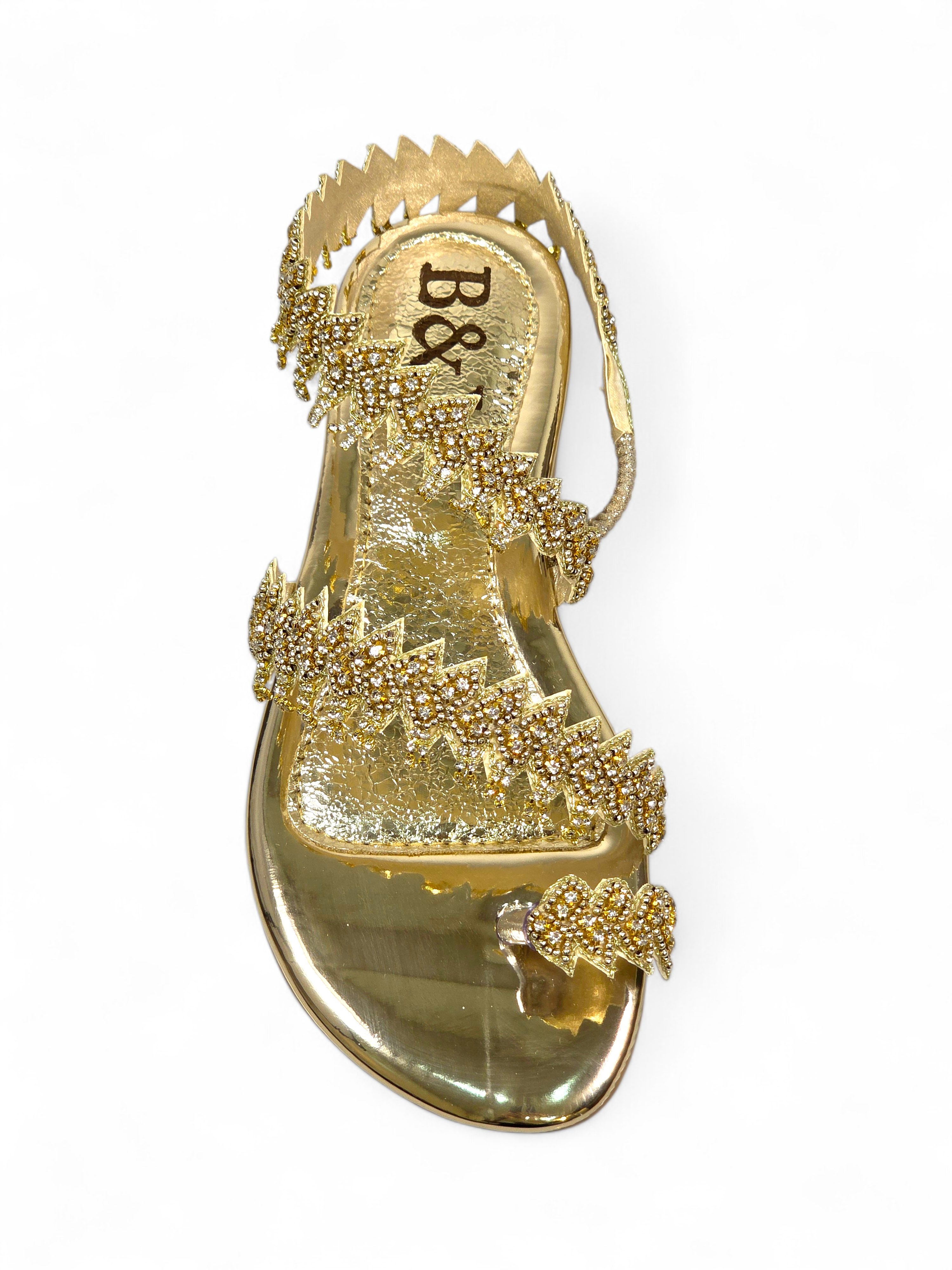 Sandália 9265 Dourado Sem Salto