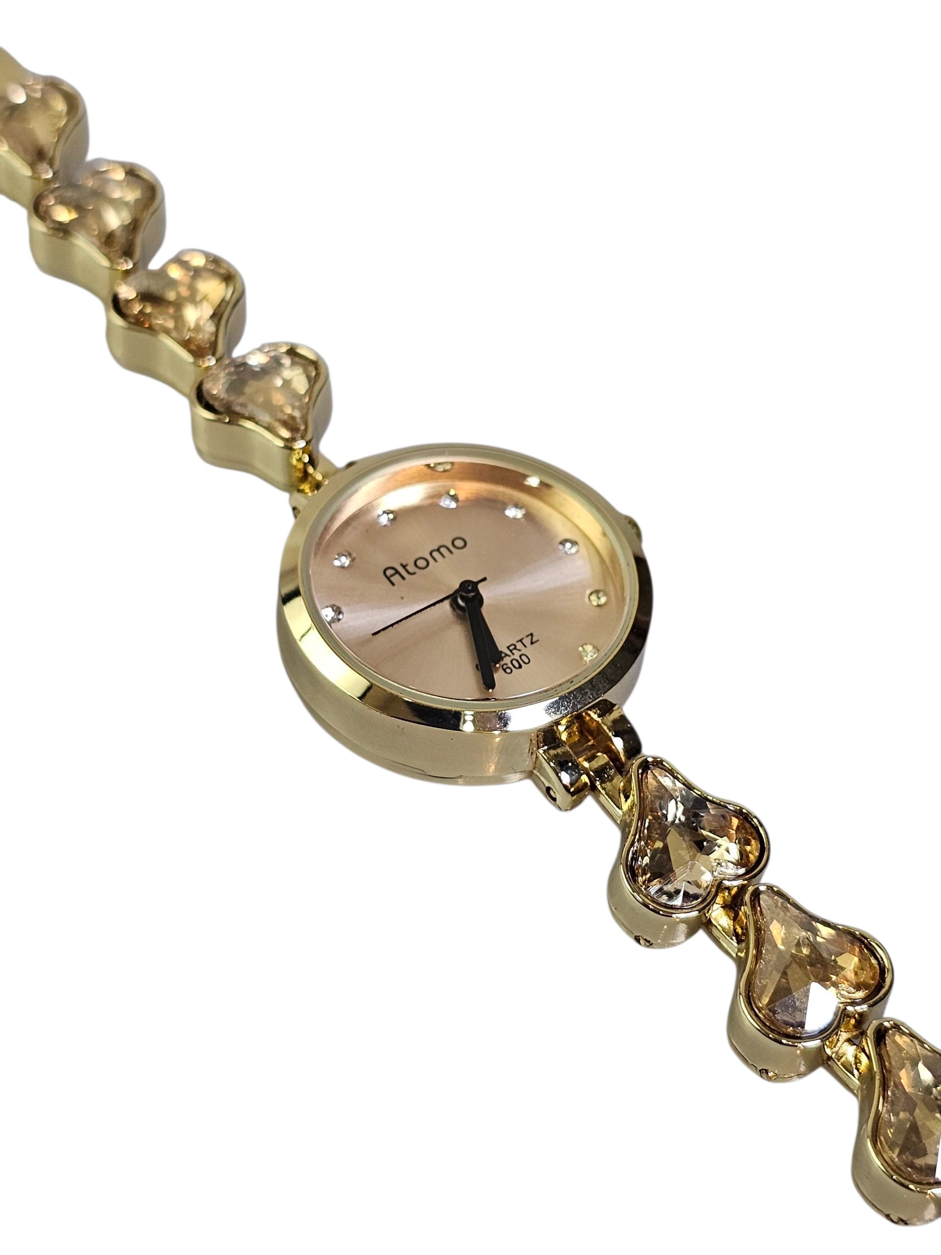 Relógio Prova d’Água com Pulseira Folheada 038