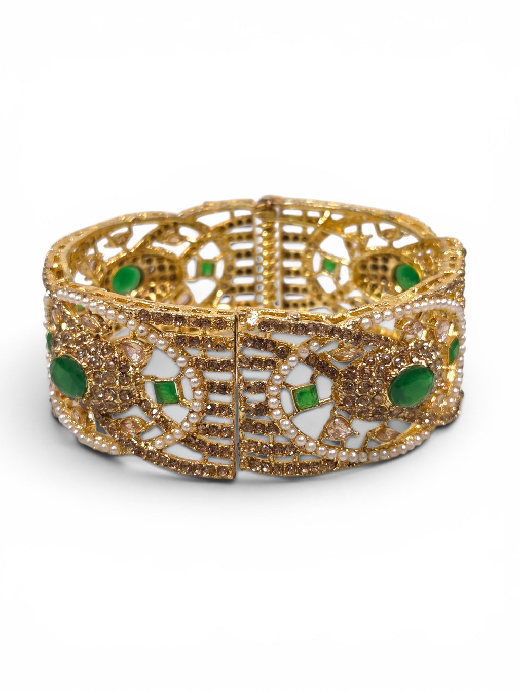 Bracelete Folheado Semi Joia Dourado #1104